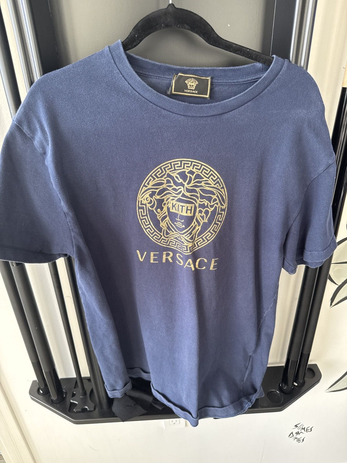 Kith x Versace グリークキー Tシャツ ネイビー Kith X Versace Shirt | Grailed