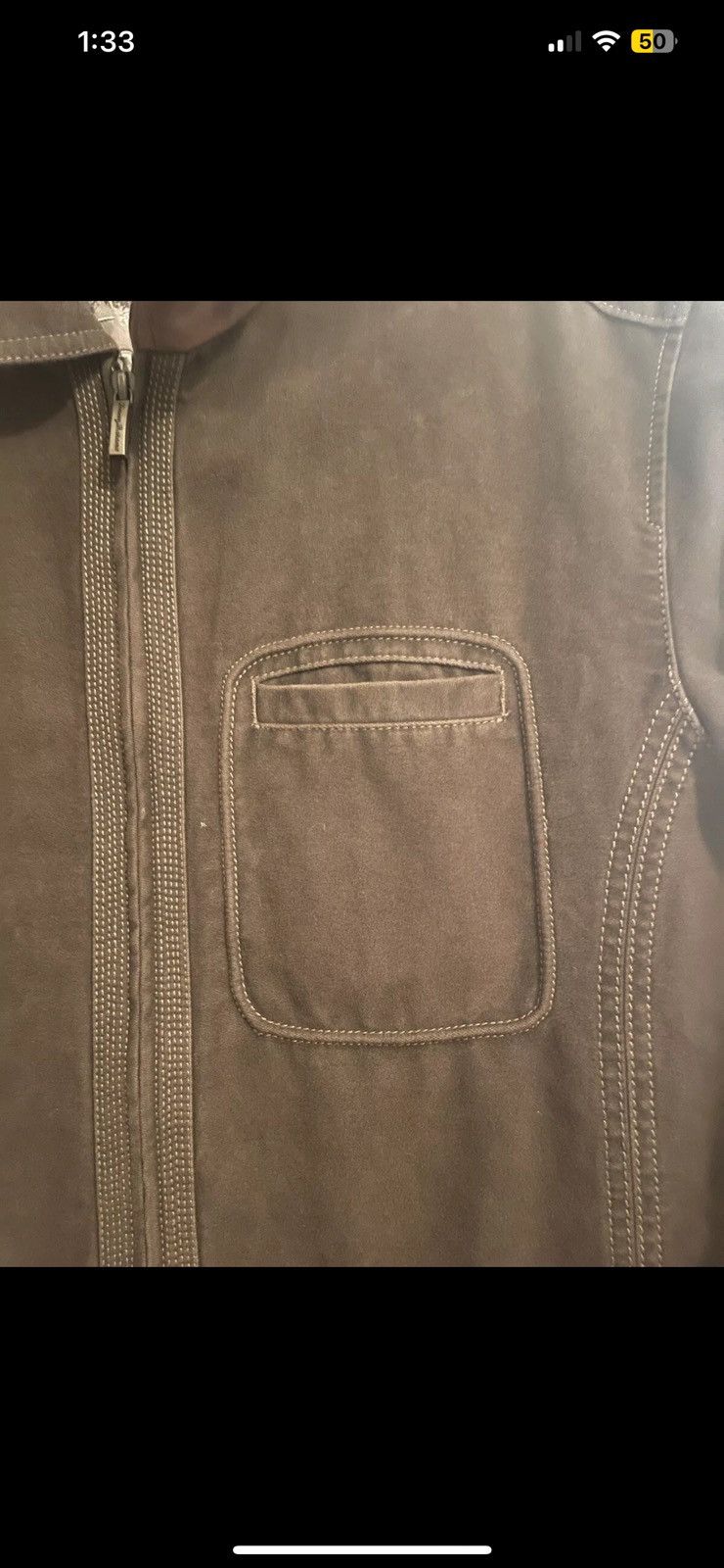 Tommy Bahama × Vintage Tommy Bahama Men's Brown Suede Leather Coat Size US M / EU 48-50 / 2 - 2 Thumbnail