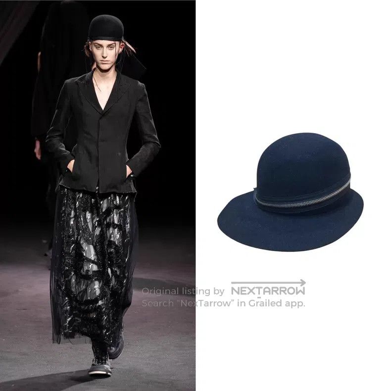 Yohji Yamamoto Yohji Yamamoto 20ss zipper deconstructed woolen hat Size ONE SIZE - 1 Thumbnail