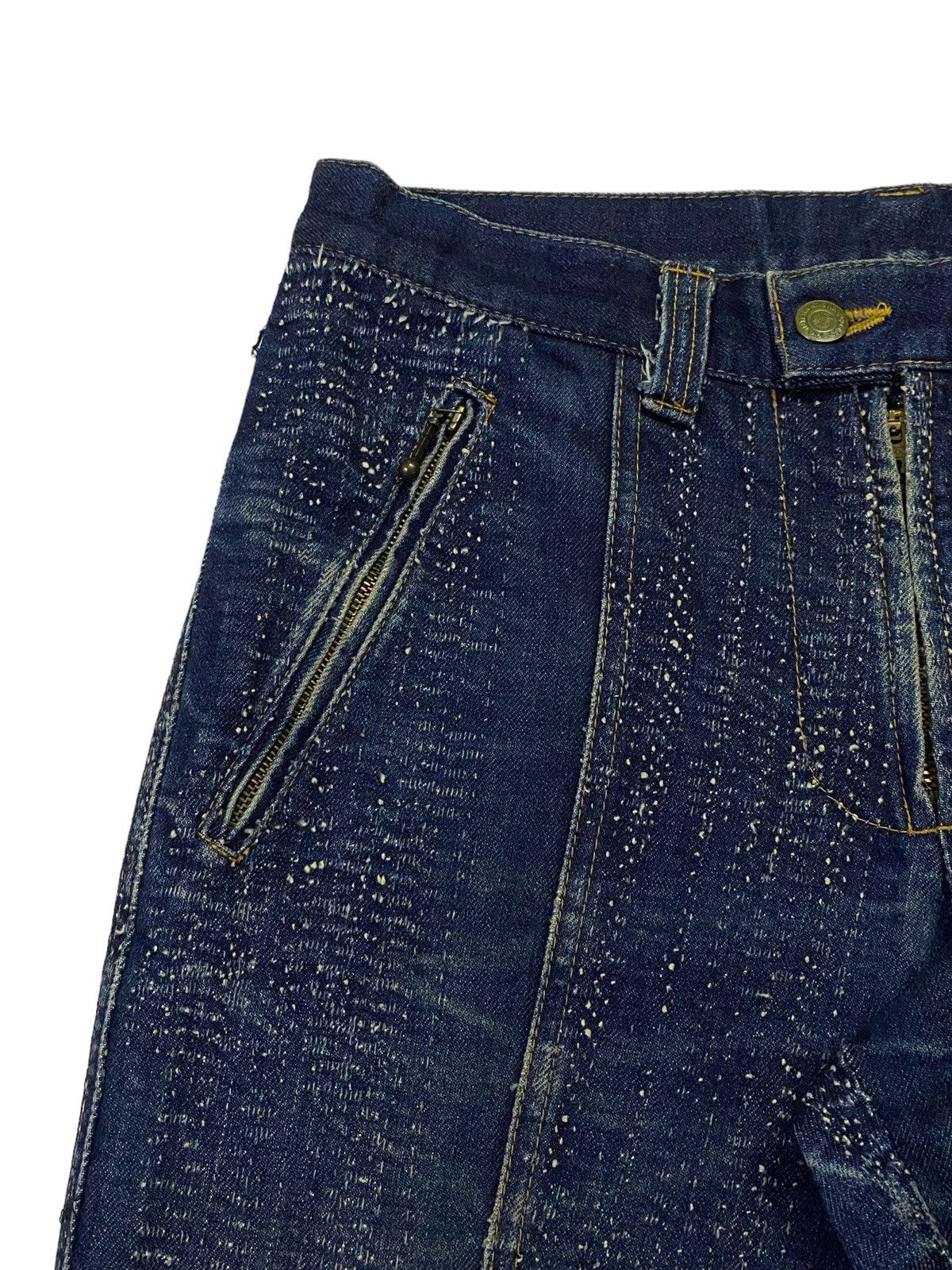 Tornado Mart Tornado Mart Flare Textile Boro Line Style Denim Pants Size US 30 / EU 46 - 15 Thumbnail
