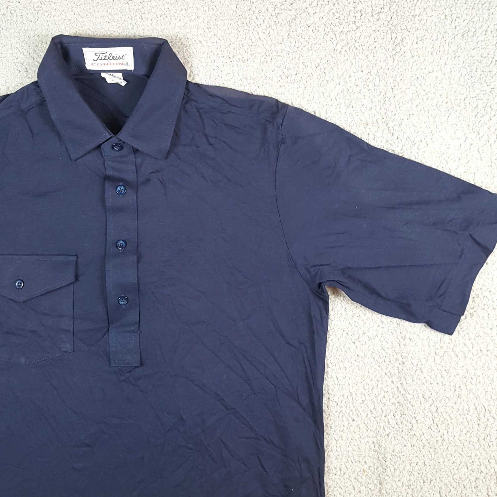 Titleist VINTAGE Titleist Polo Shirt M Men Blue 90s Grunge Preppy Golf Collared Button Shirt Size US M / EU 48-50 / 2 - 3 Thumbnail