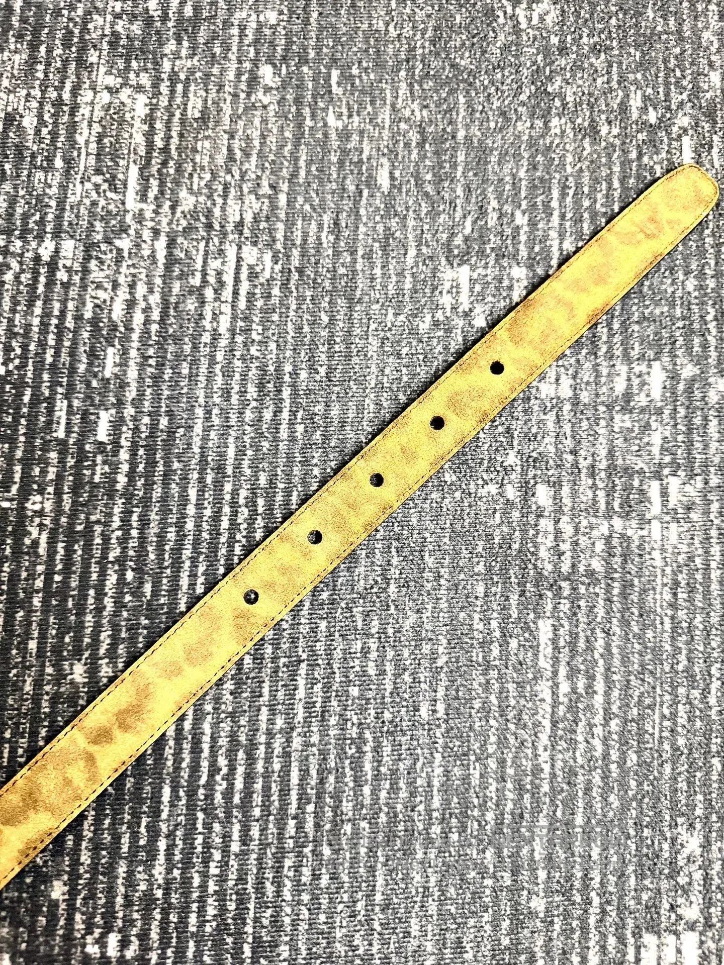 Saint Laurent Paris saint laurent suede leopard print belt. Size ONE SIZE - 4 Thumbnail