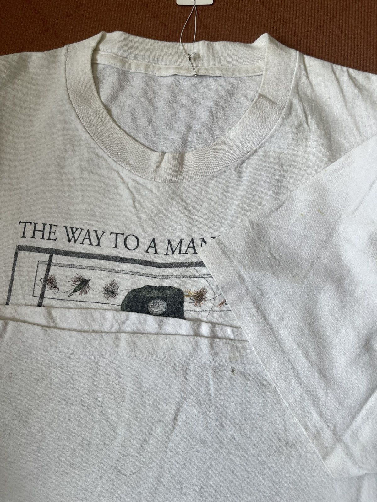 Vintage Vtg 90s Peggy Murray "The Way to a Man's Heart" Fly Fishing Size US L / EU 52-54 / 3 - 6 Thumbnail