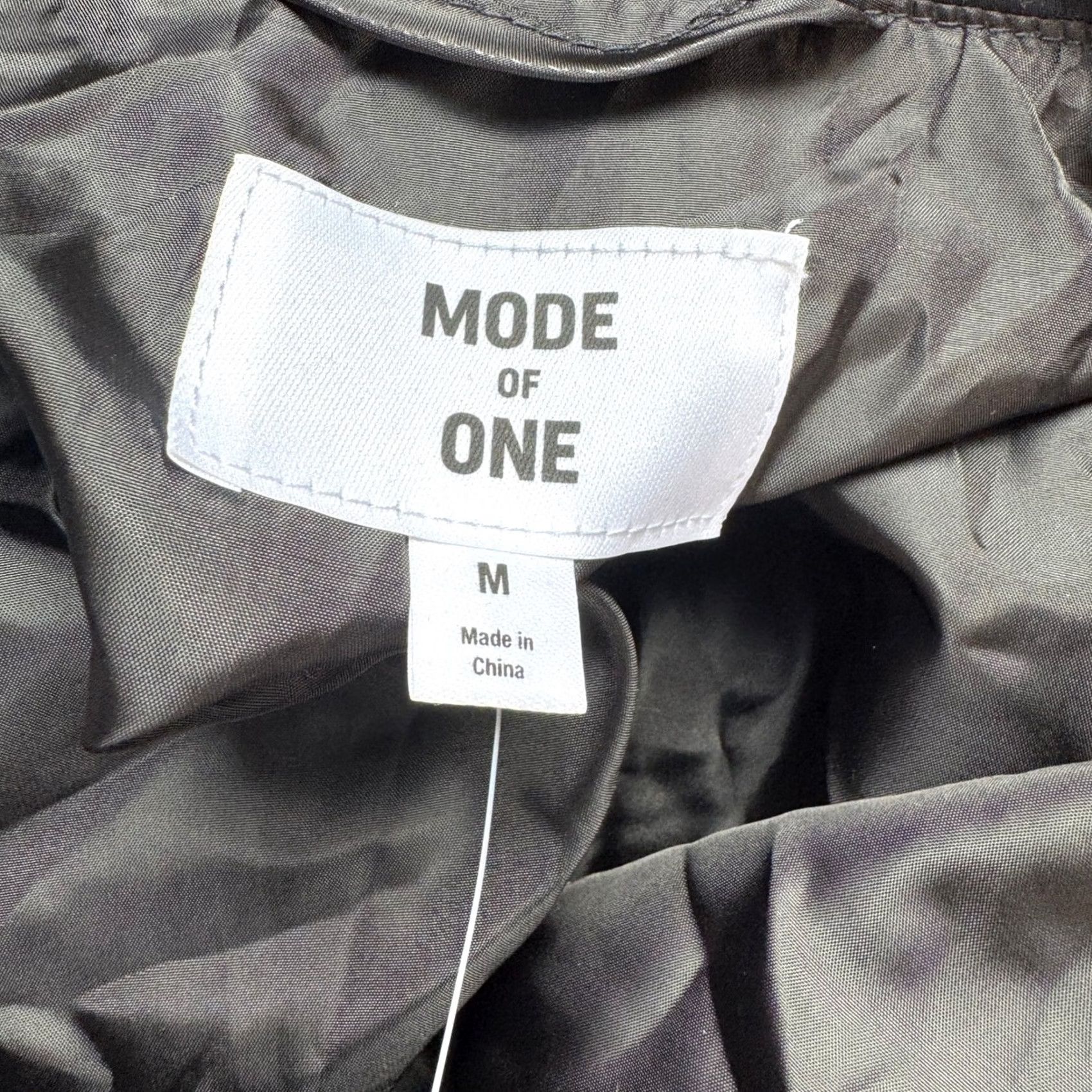 Vintage Mode of One Mens Swirl Quilted Snap Front Shirt Jacket Deep Black M Size US M / EU 48-50 / 2 - 4 Thumbnail
