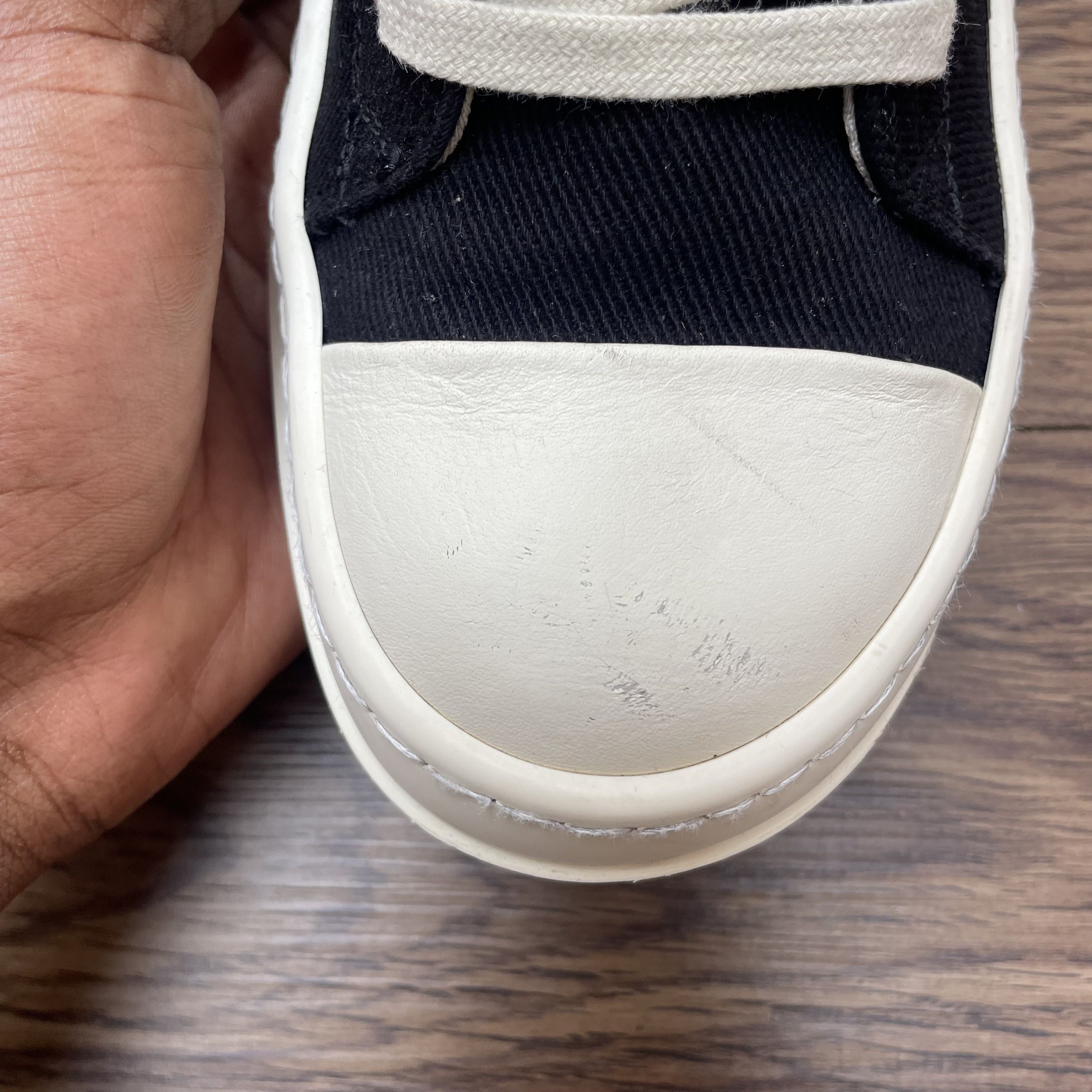 Rick Owens Drkshdw Rick Owens DRKSHDW License Plate Ramones Low Size US 6 / IT 36 - 25 Thumbnail