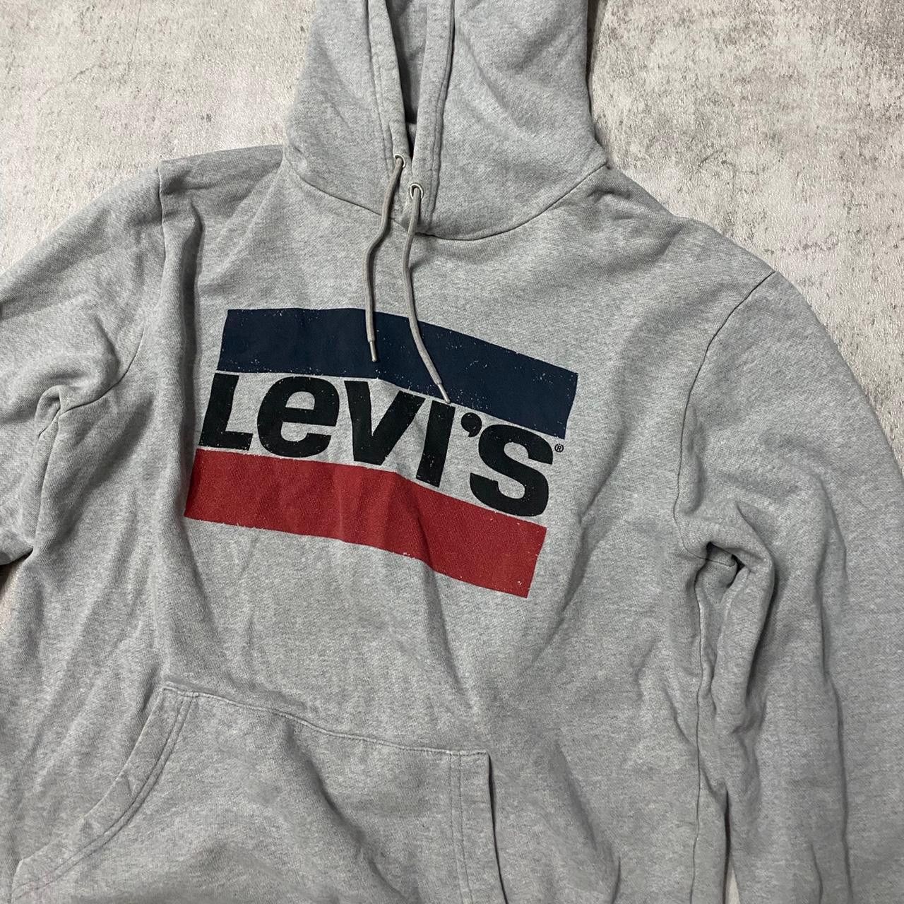 Levi's Grey Levi's hoodie with red accents Size US M / EU 48-50 / 2 - 2 Thumbnail