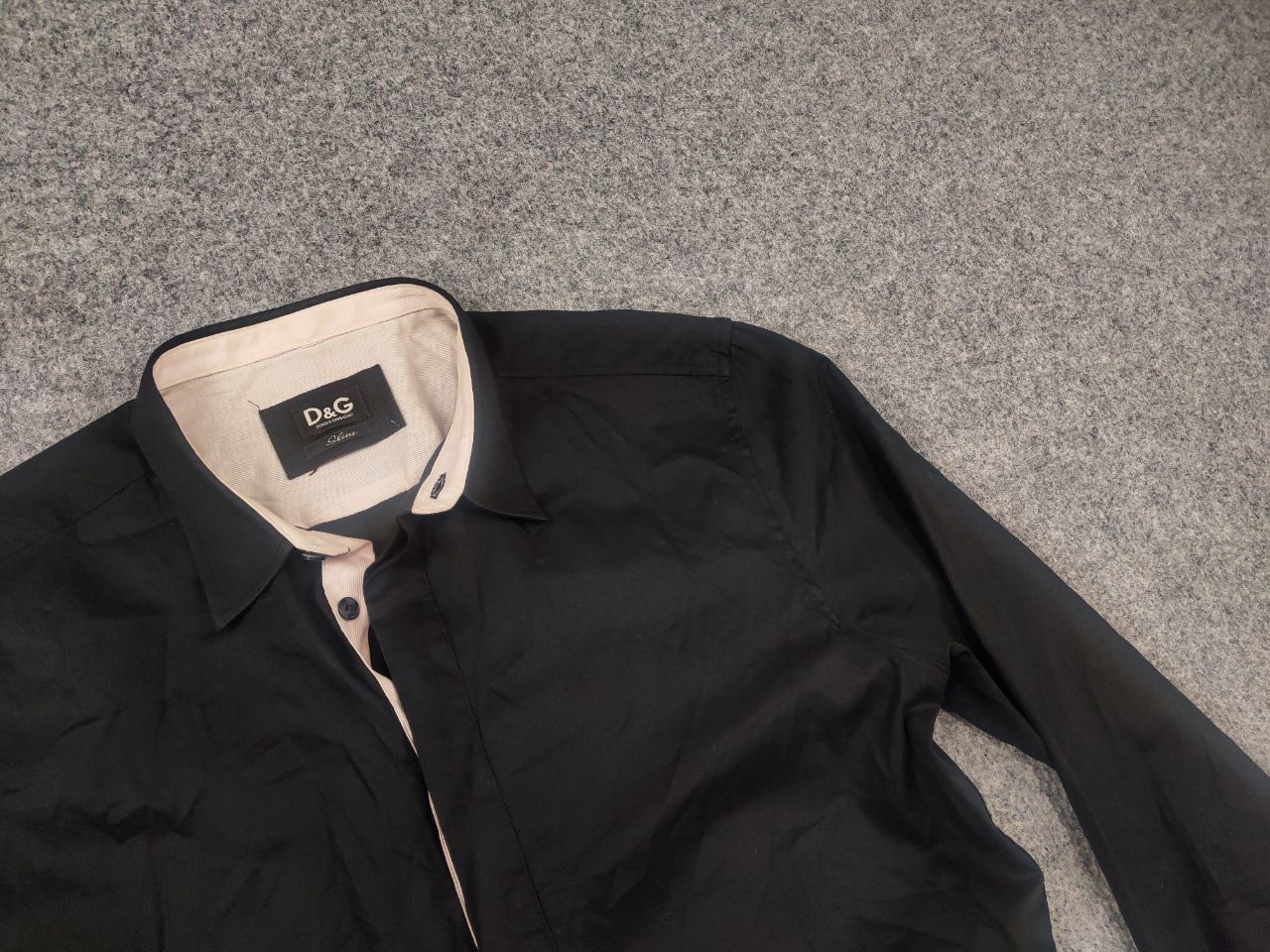 Dolce & Gabbana Dolce & Gabbana Vintage Black Slim long sleeves Shirt logo Size US M / EU 48-50 / 2 - 6 Thumbnail