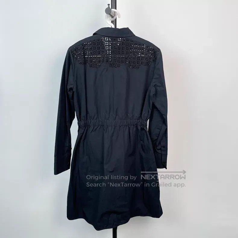 Louis Vuitton Louis Vuitton Black Long Shoulder Embroidered Shirt Dress Size XS / US 0-2 / IT 36-38 - 2 Thumbnail