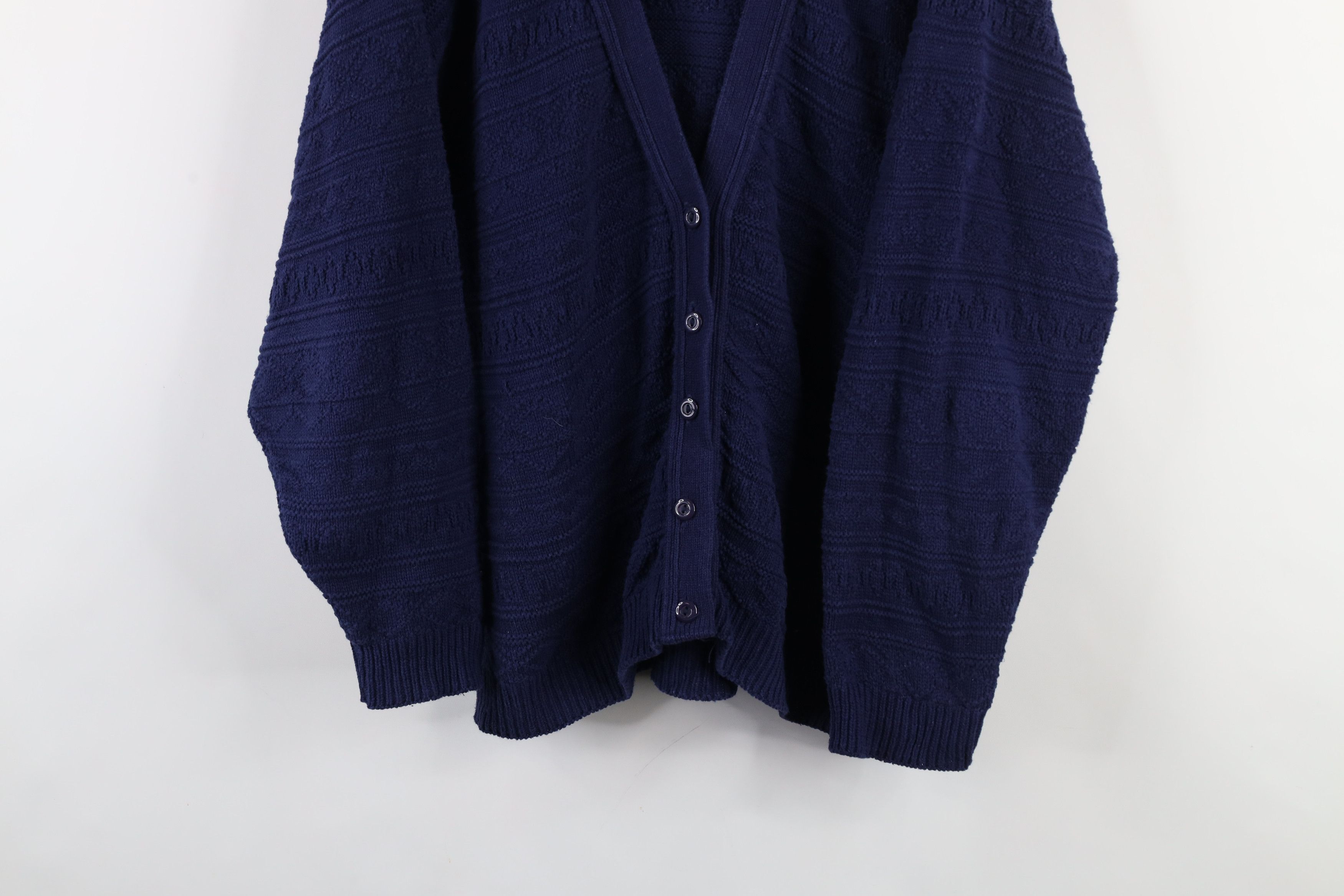 Vintage Vintage 90s Streetwear Fair Isle Knit Cardigan Sweater USA Size L / US 10 / IT 46 - 3 Thumbnail