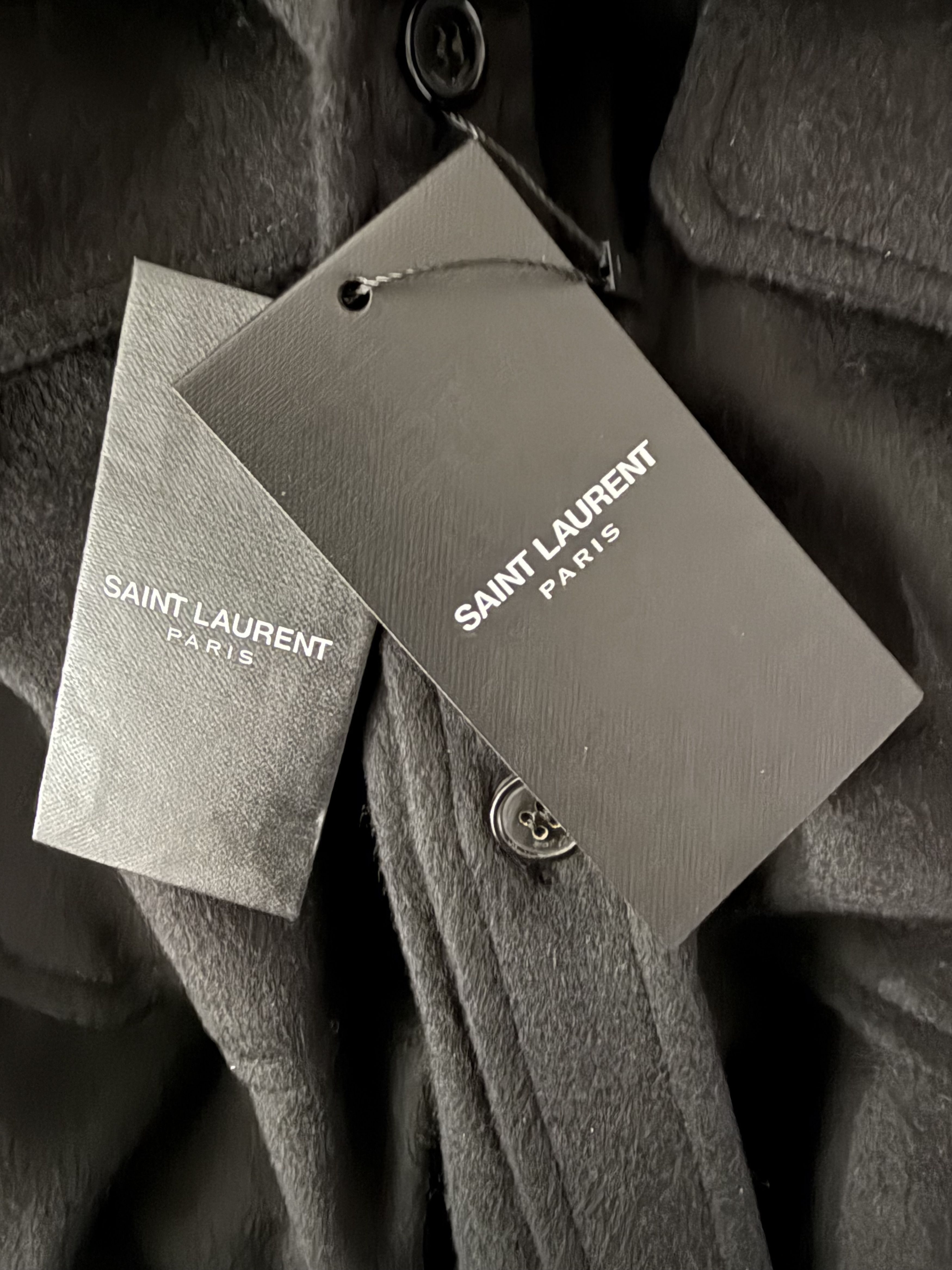 Saint Laurent Paris SL Pure Cashmere Overshirt Size US L / EU 52-54 / 3 - 12 Thumbnail