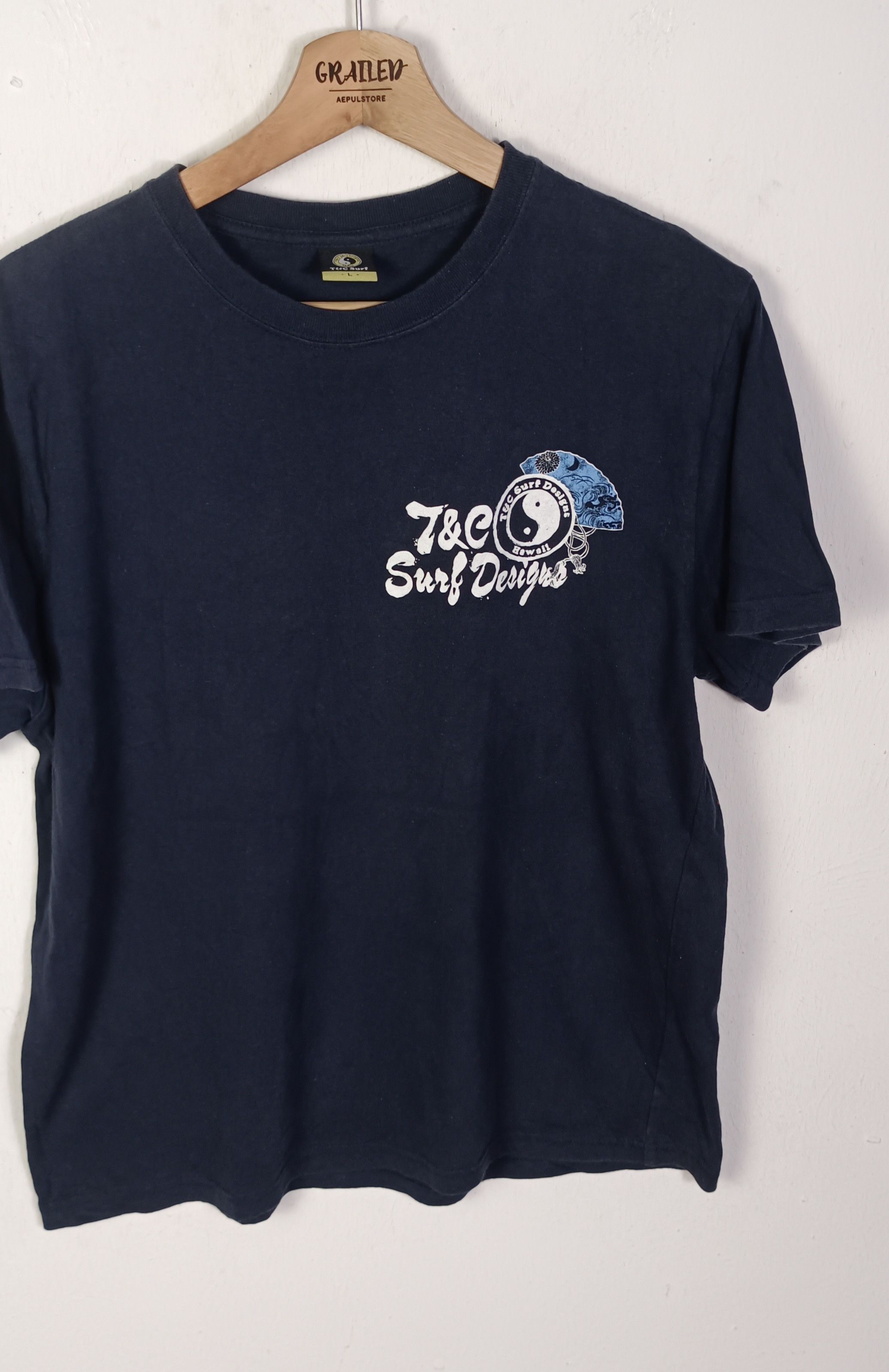 Other Vintage 90🔥 T&C Surf Hawaii Spell Out Big Logo Size US L / EU 52-54 / 3 - 4 Thumbnail