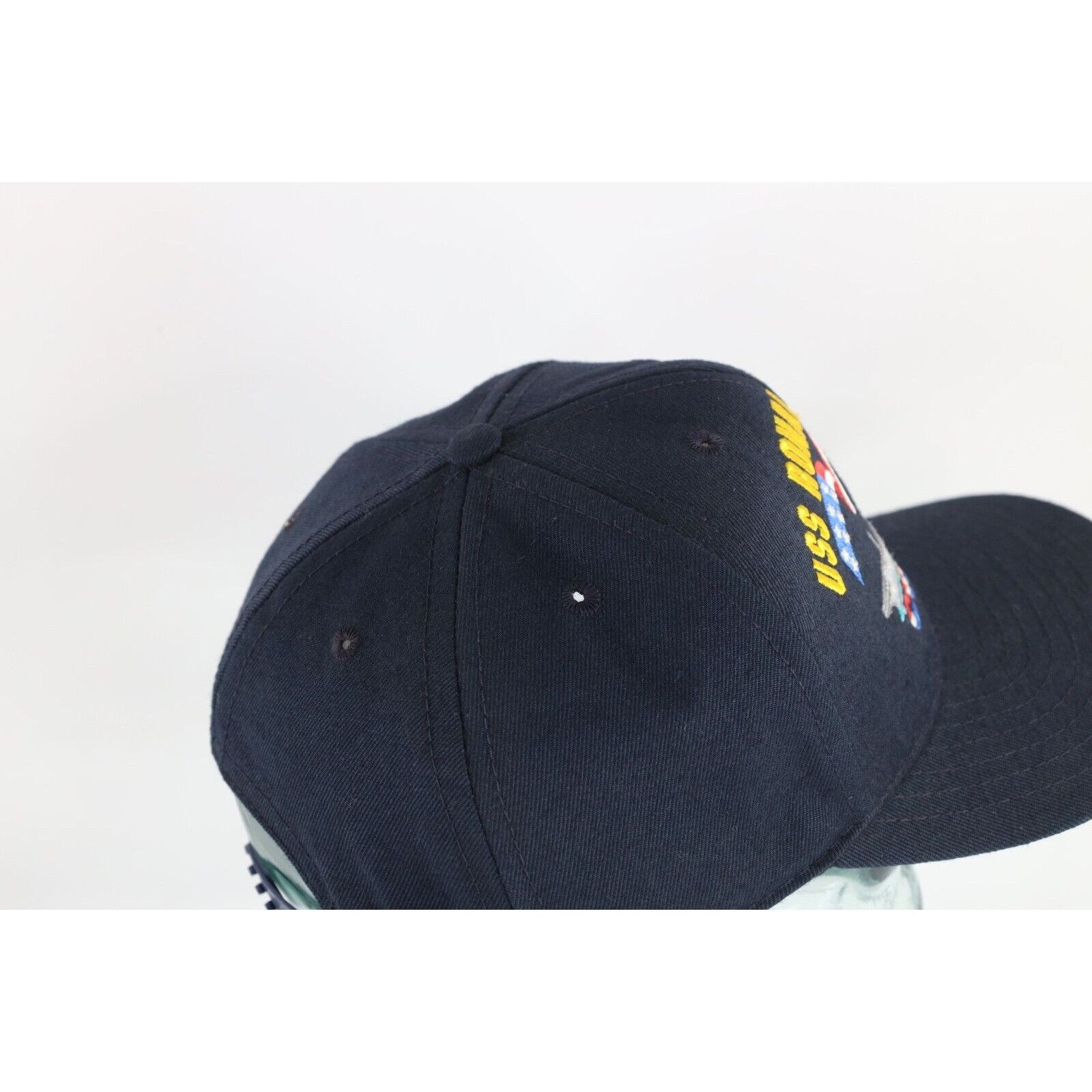 Vintage Vintage 90s Spell Out USS Ronald Reagan CVN 76 Ship Hat Size ONE SIZE - 7 Thumbnail
