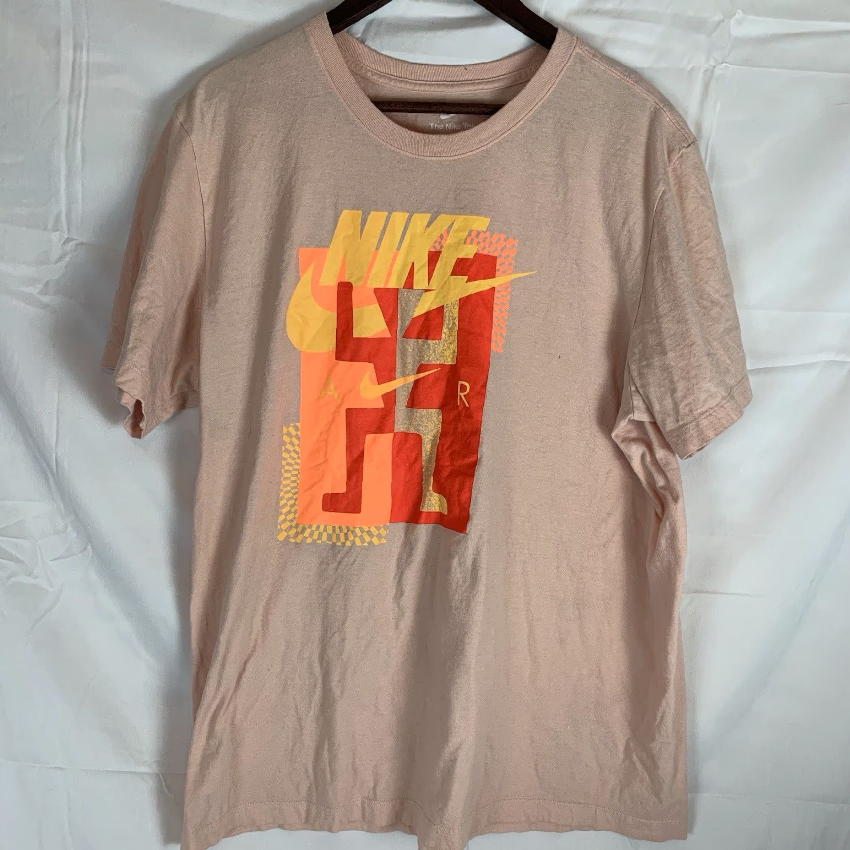 Nike VINTAGE Nike Air Tee Pink XL T-Shirt Men Regular Fit Short Sleeve Crew Neck Logo Sportswear 1980s Retro Graphic Tee Men Size US XL / EU 56 / 4 - 2 Thumbnail