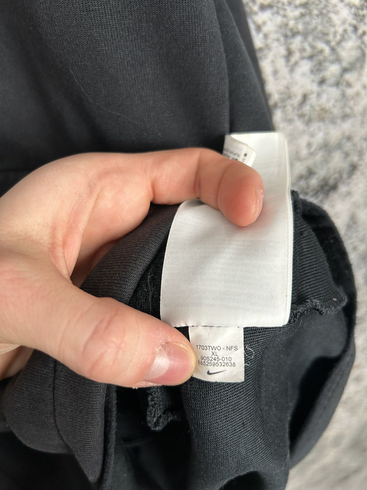 Nike Nike Black Tech Fleece Streetwear Hype Drill Rap Hoodie 00s Size US XL / EU 56 / 4 - 5 Thumbnail