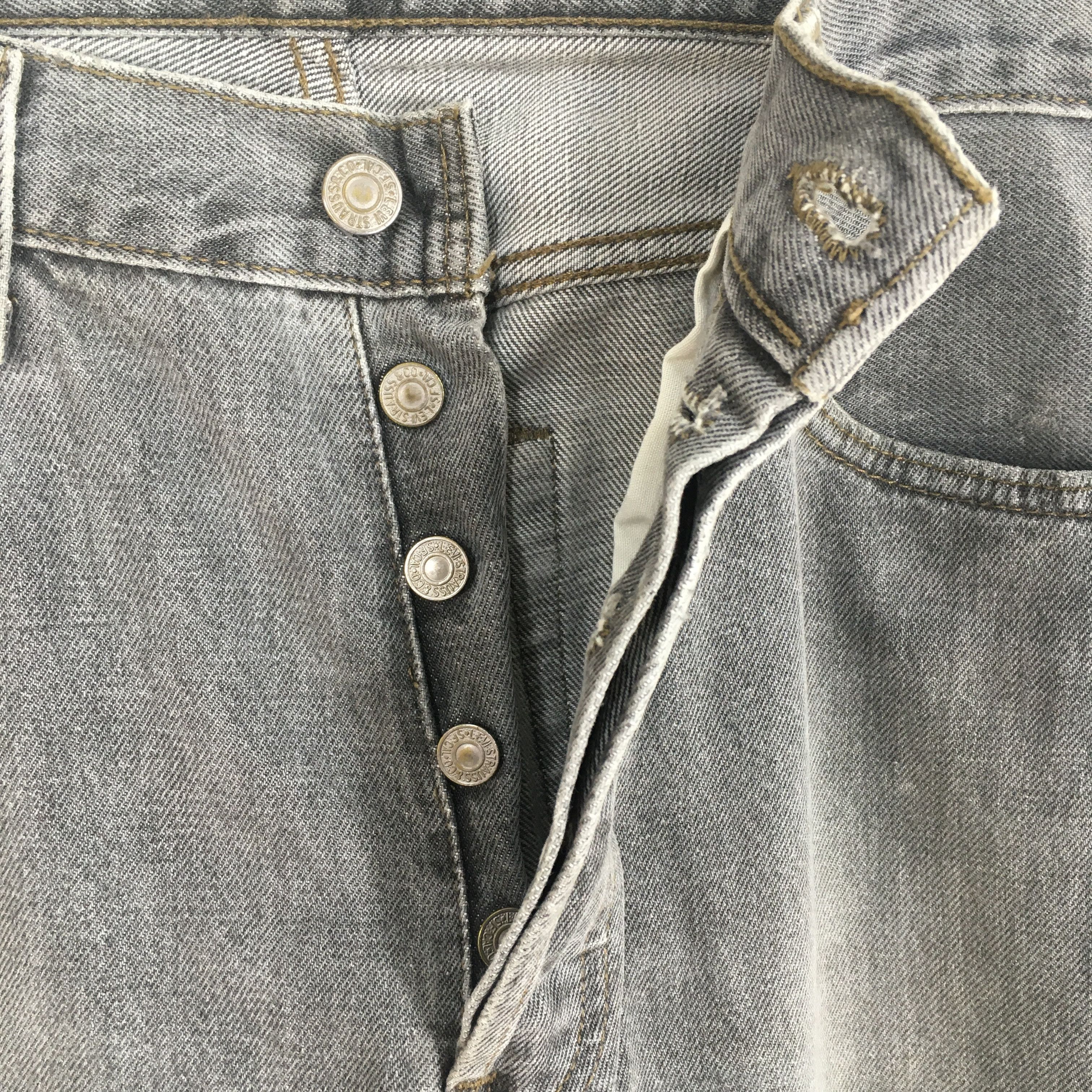 Levi's Size 30x31 Vintage 90s Levi's 501 Faded Black Jeans S1938 Size US 30 / EU 46 - 6 Thumbnail