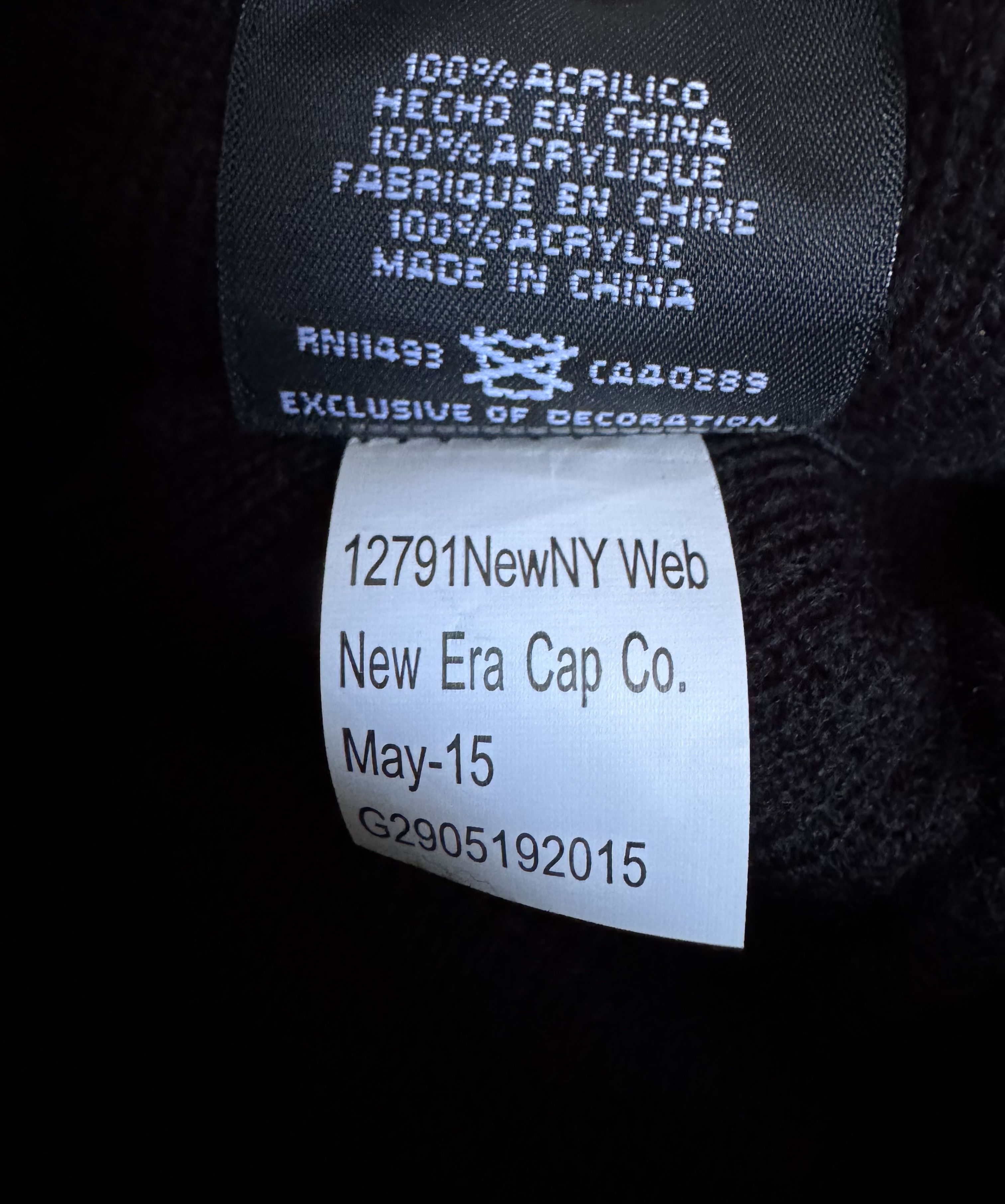 New Era × Supreme Supreme New Era Box Logo Beanie OG FW15 Size ONE SIZE - 4 Thumbnail