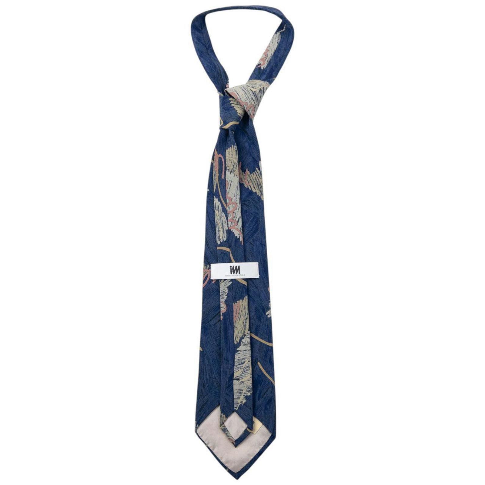 Vintage Issey Miyake Scribble Print Silk Tie