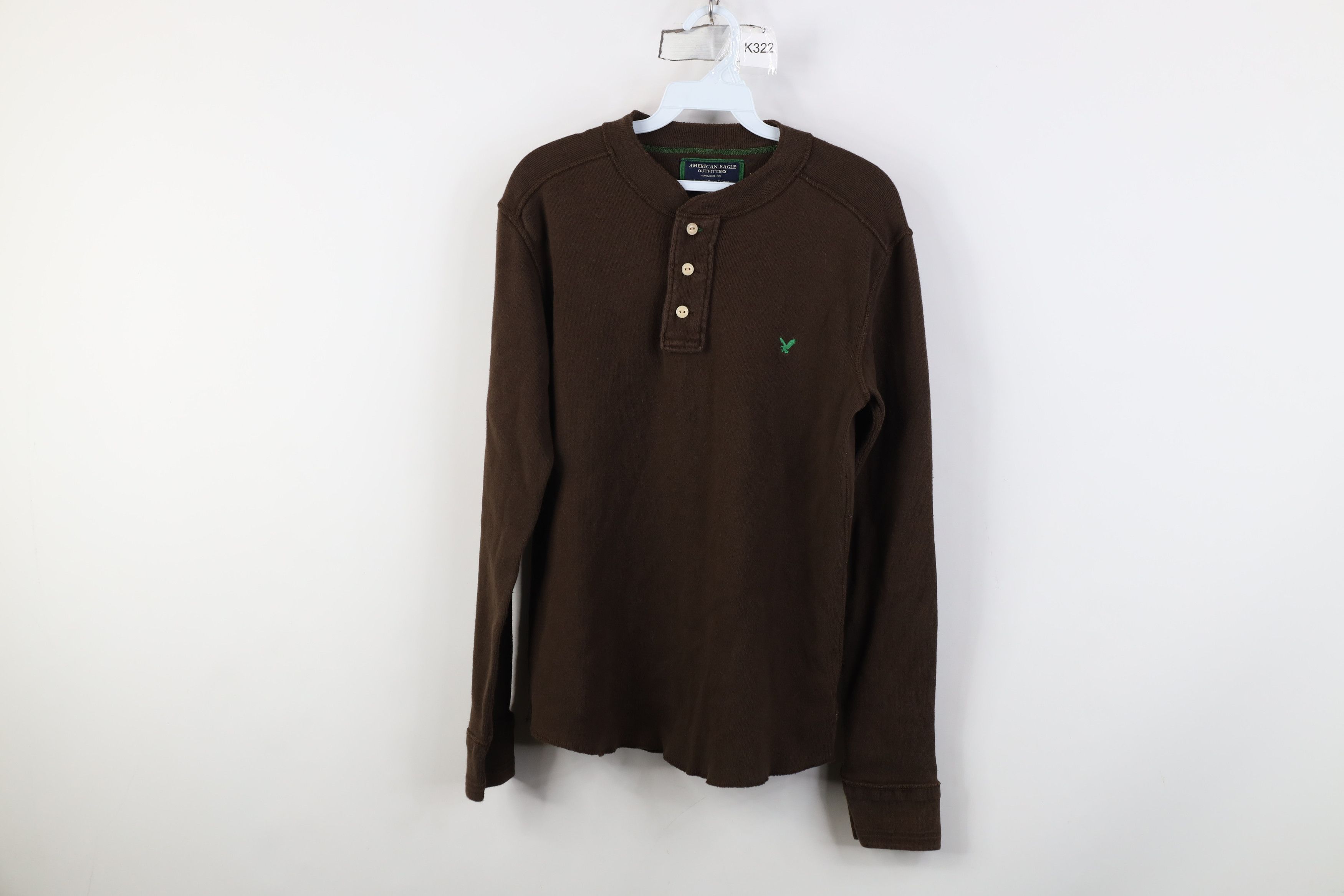 American Eagle Outfitters Vintage 90s Y2K American Eagle Outfitters Henley T-Shirt Size US S / EU 44-46 / 1 - 1 Thumbnail