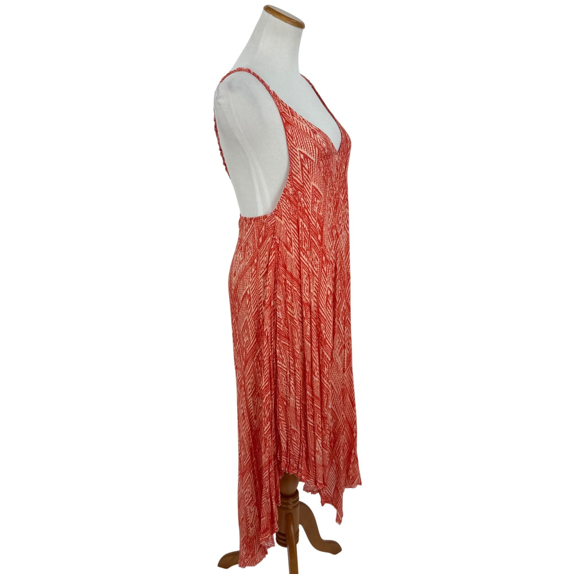 Free People NWOT Free People Peach Asymmetrical Slip Dress | Coastal Cow Size S / US 4 / IT 40 - 15 Thumbnail