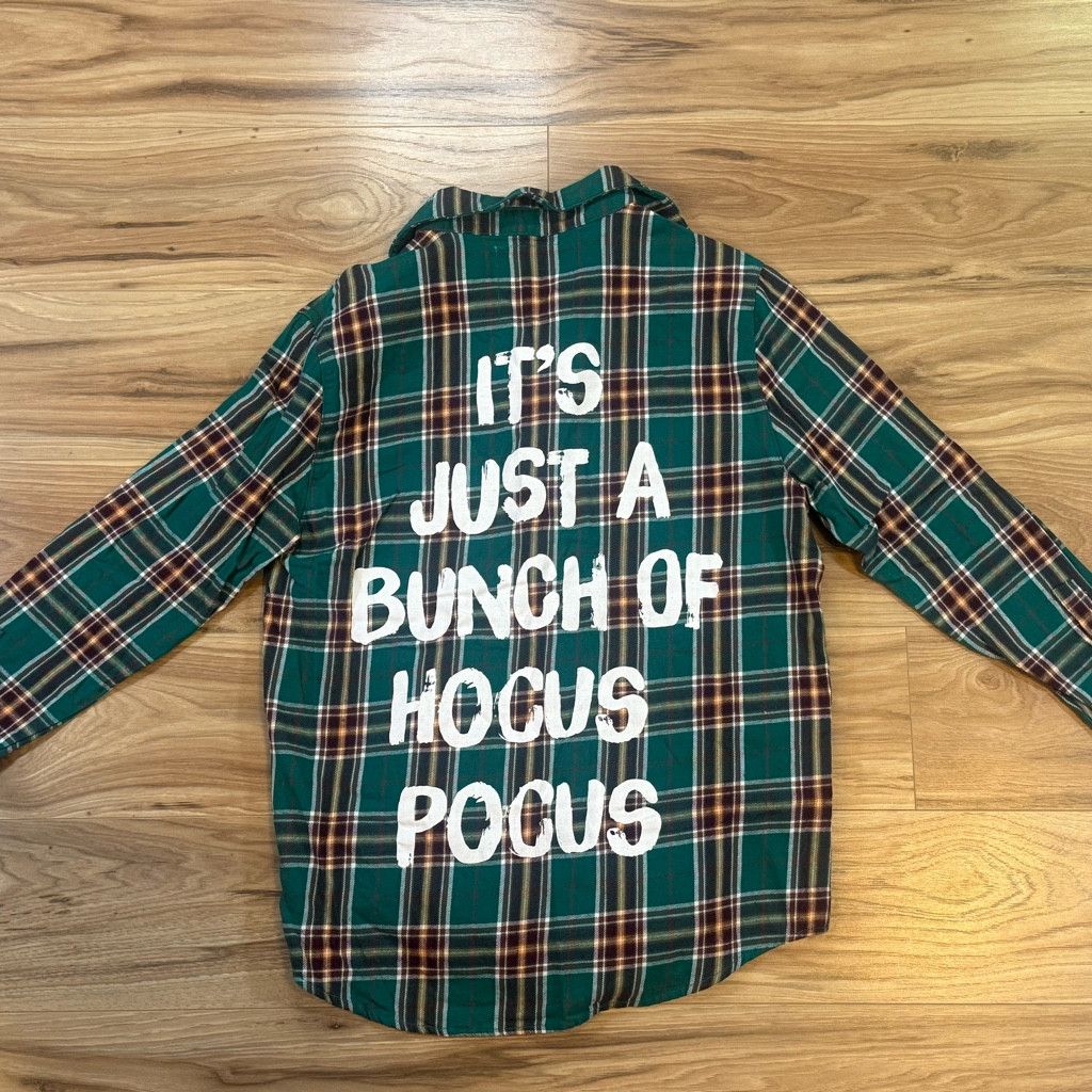 J Brand Disney Unisex M Hocus Pocus Plaid Flannel Shirt Size L / US 10 / IT 46 - 2 Thumbnail