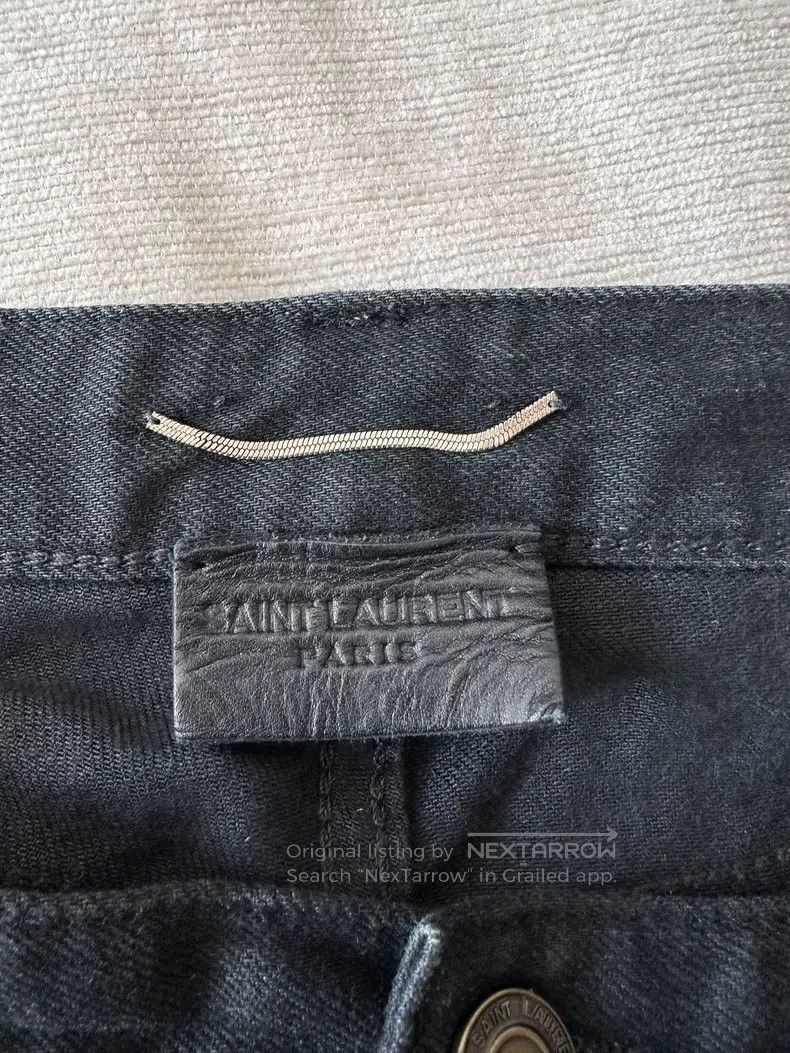 Saint Laurent Paris Saint Laurent Paris Black Jeans Size US 31 - 3 Thumbnail