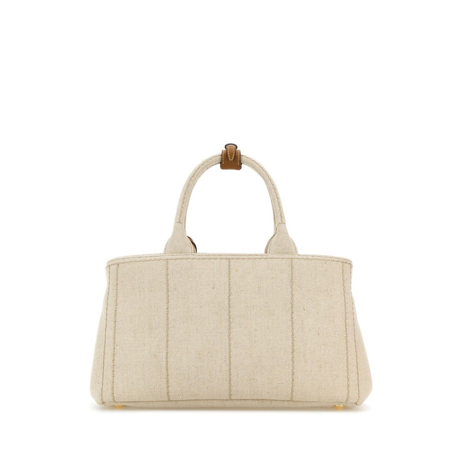 Prada PRADA Sand Beige Canvas Top Handle Bag New & Authentic Size ONE SIZE - 3 Thumbnail
