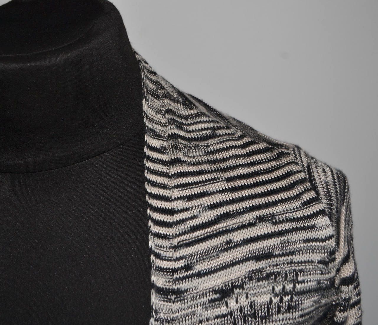 Missoni Missoni Crochet-knit Wide Sleeve Belted Cardigan Sweater Size S / US 4 / IT 40 - 3 Thumbnail