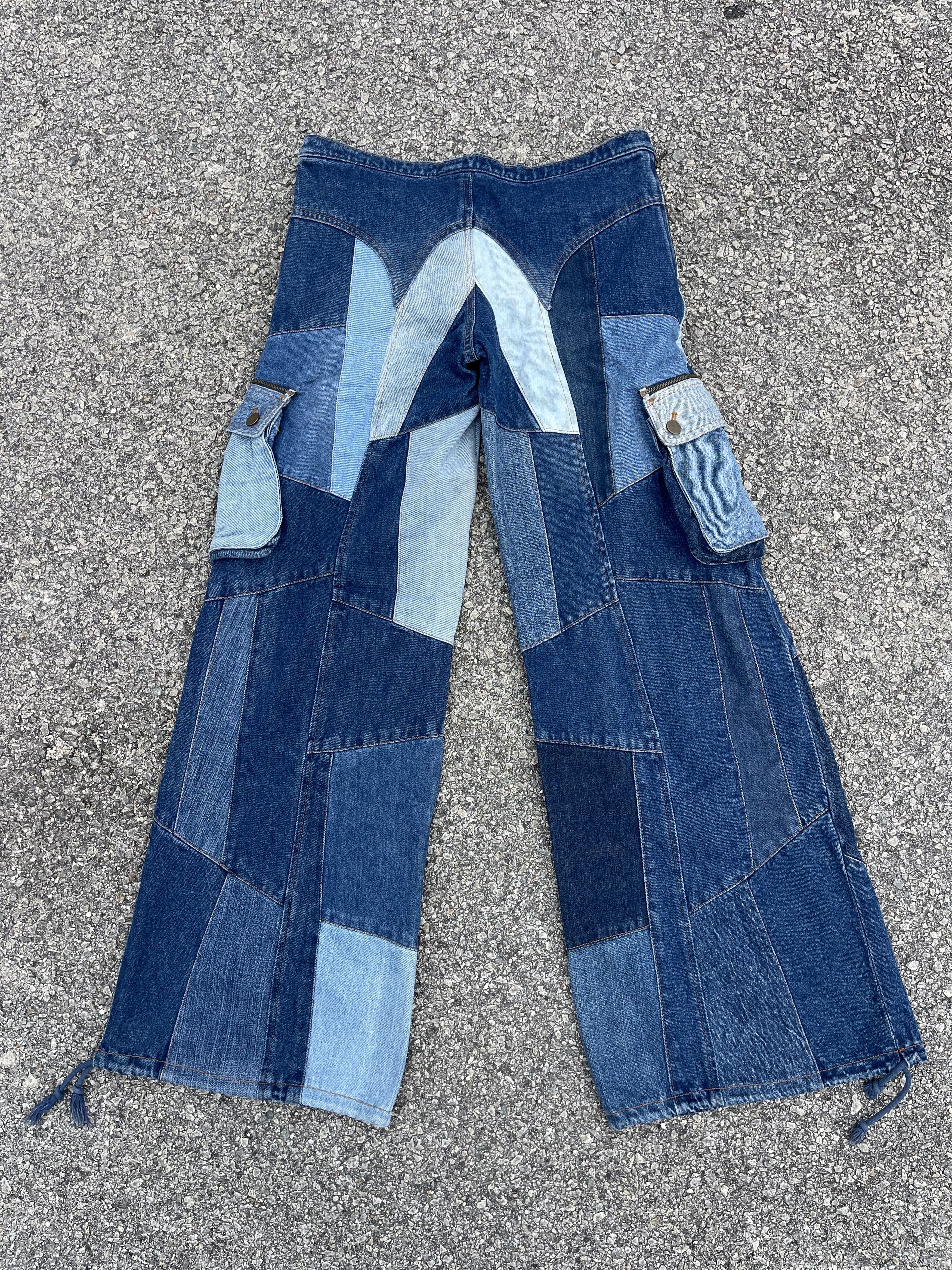 JNCO × Marc Ecko Baggy Patchwork Cargo Pocket Size US 31 - 16 Thumbnail