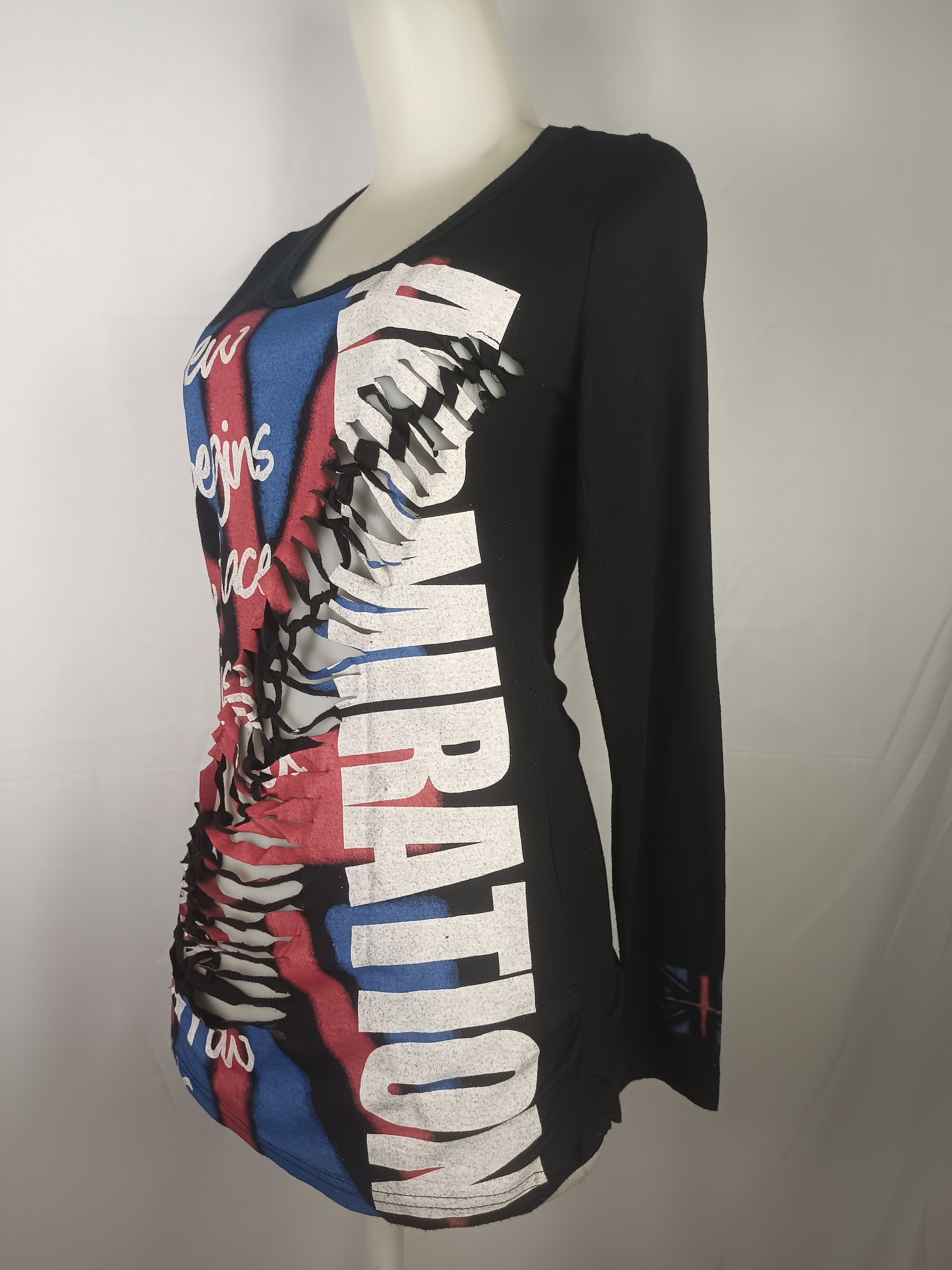 Japanese Brand Knick Knack Distressed Grunge Punk long Sleeve Tshirt Size US M / EU 48-50 / 2 - 14 Thumbnail