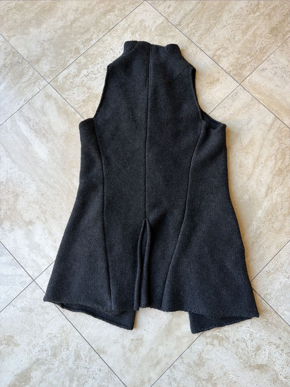 Devoa Black Anatomical knit vest wool silk darkwear like julius Size US M / EU 48-50 / 2 - 3 Thumbnail