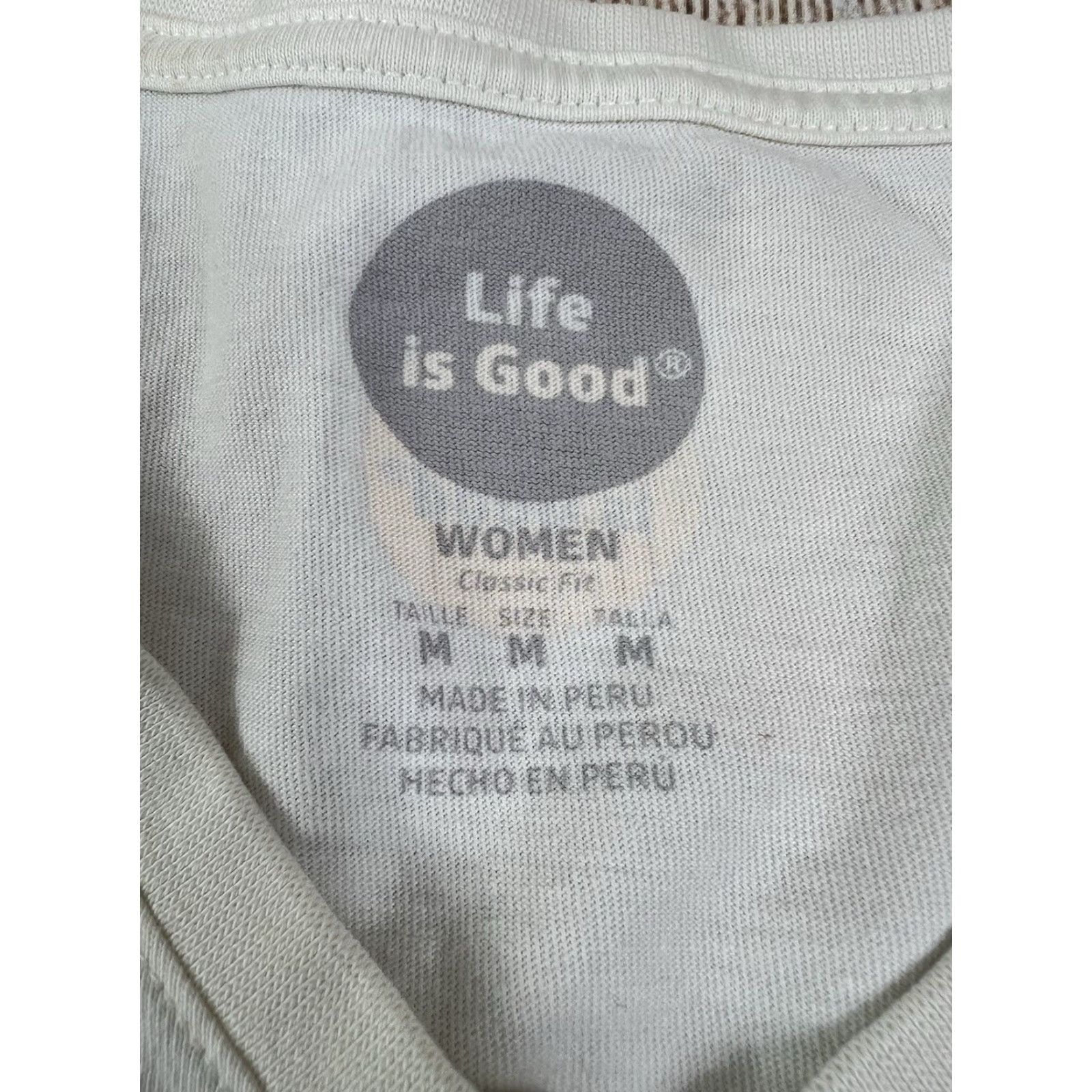 Life is Good VINTAGE Life is Good Shirt Peace Holiday Classic Fit Longsleeve Women M White Kid? Size M / US 6-8 / IT 42-44 - 6 Thumbnail