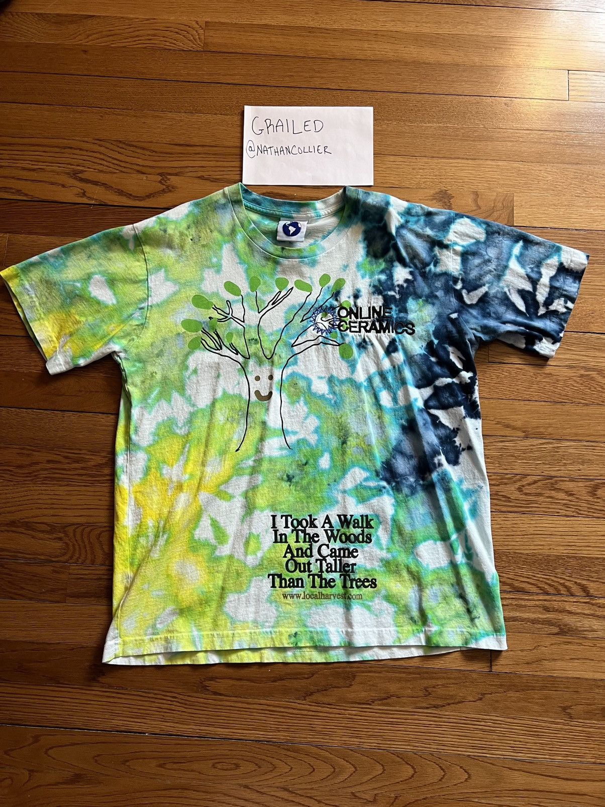 Online Ceramics Online Ceramics Walk in the Woods T Shirt size L custom dye Size US L / EU 52-54 / 3 - 1 Thumbnail