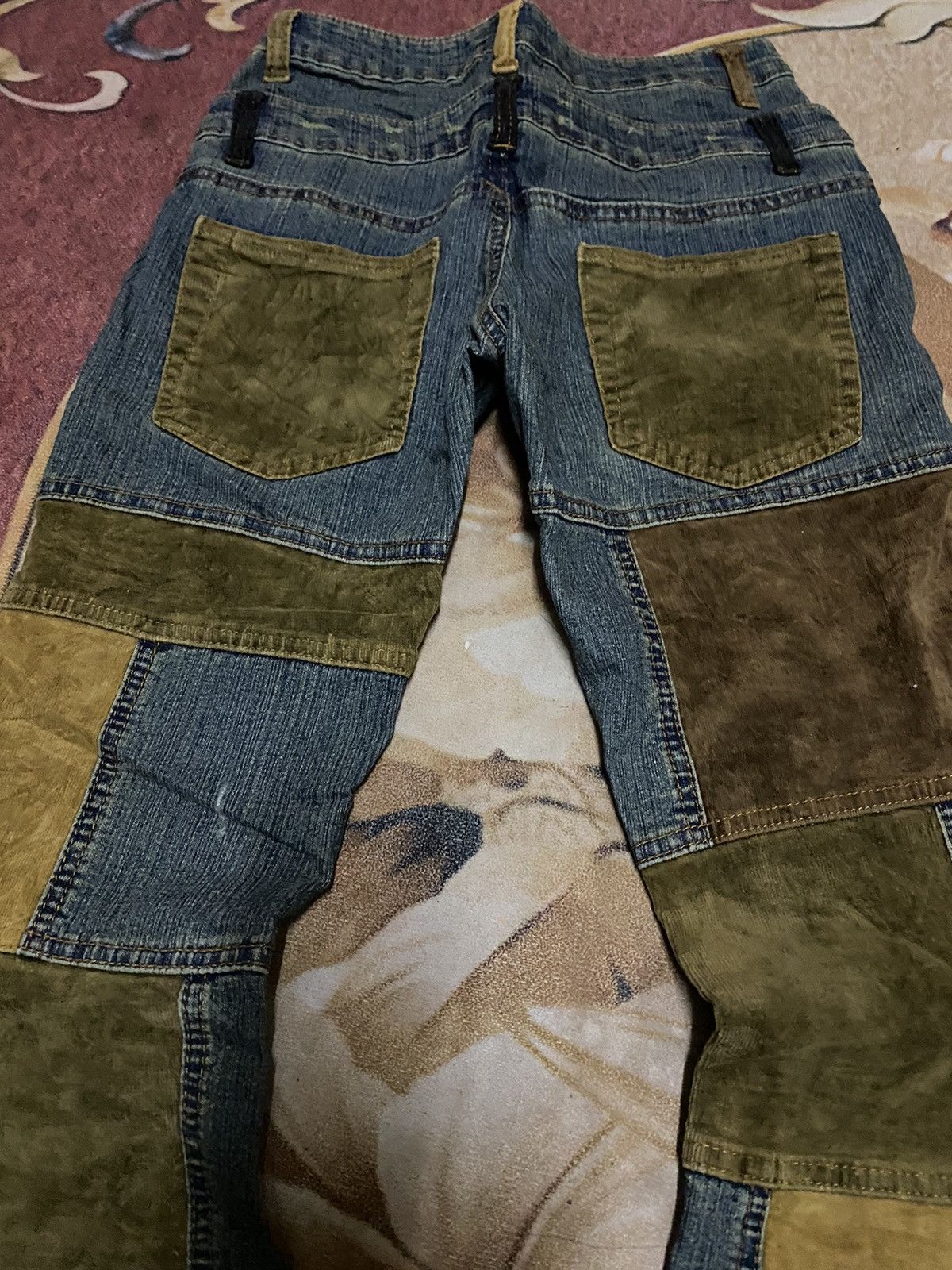 Hysteric Glamour × Japanese Brand × Tornado Mart Flare jeans double waist patchwork boot cut Size 27" / US 4 / IT 40 - 4 Thumbnail