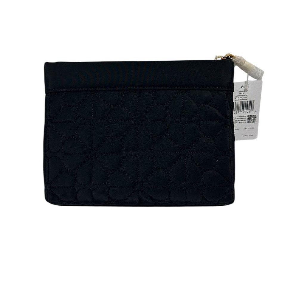 Kate Spade Kate Spade Spade Flower Quilted Cosmetic Pouch Black Size ONE SIZE - 3 Thumbnail