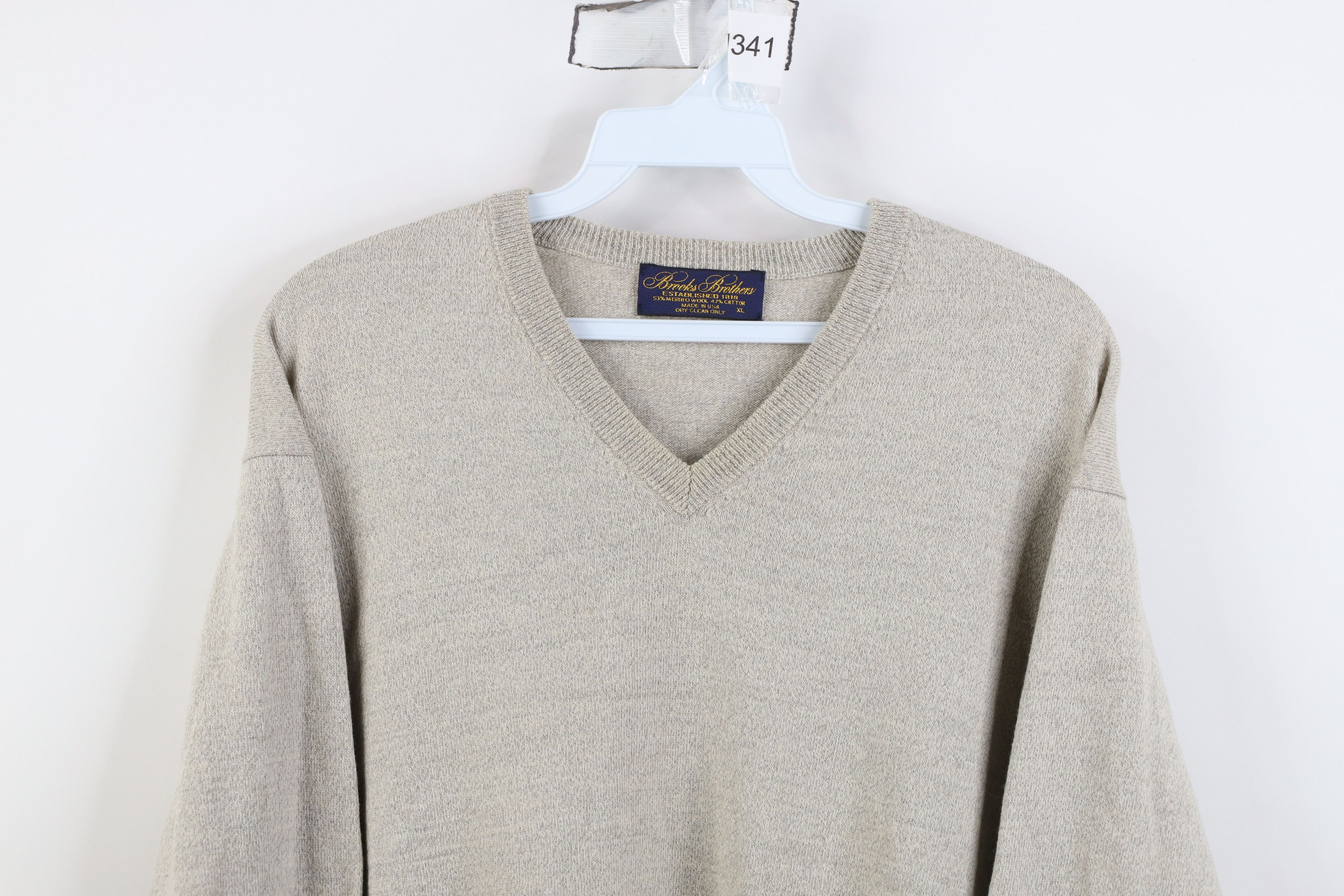 Brooks Brothers Vintage 70s Brooks Brothers Wool Blend Knit Sweater USA Size US XL / EU 56 / 4 - 2 Thumbnail