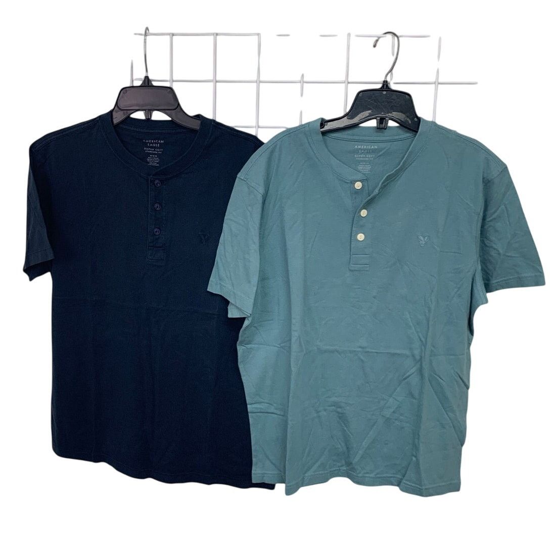 American Eagle Outfitters 2 New American Eagle Mens Medium Soft Henley Tee Shirts Size US M / EU 48-50 / 2 - 1 Thumbnail