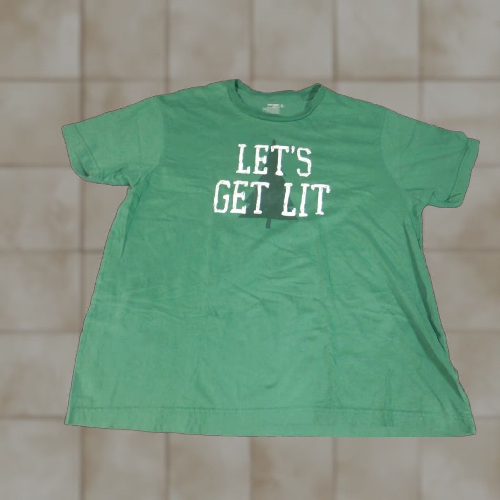 Old Navy Old Navy Mens T-Shirt XL Green Logo Crew Neck Short Sleeve Size US XL / EU 56 / 4 - 1 Thumbnail