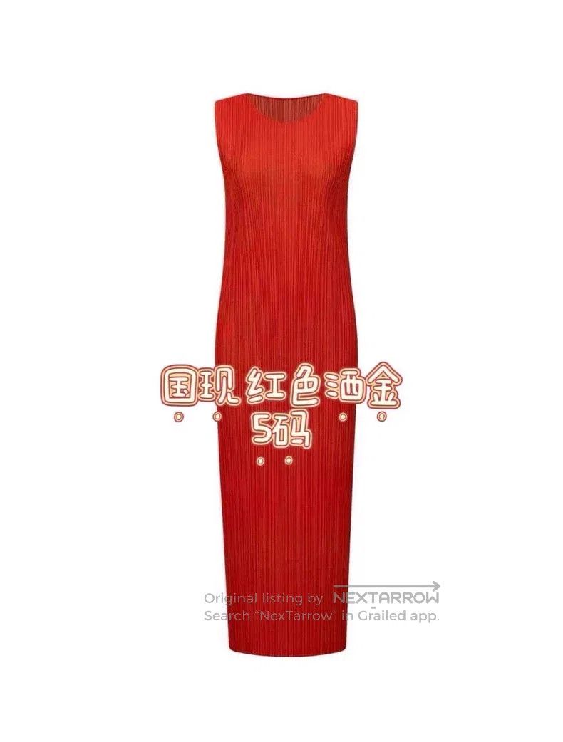Issey Miyake Issey Miyake Red Dress Size XXL / US 16-18 / IT 52-54 - 1 Thumbnail