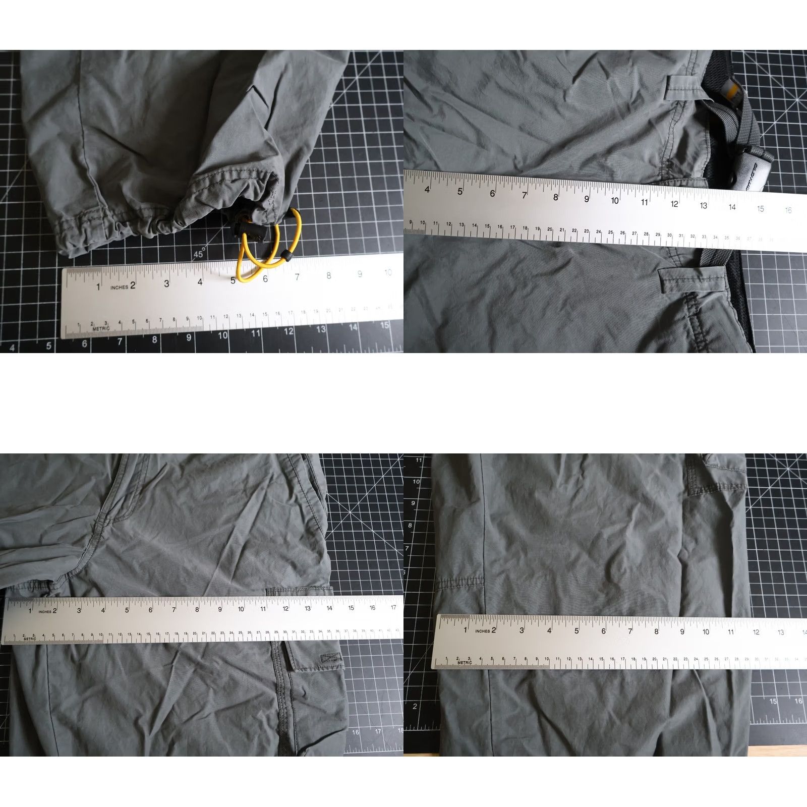 Old Navy Old Navy Paratrooper Cargo Pants Men's Large Gray Baggy Belted Pockets VTG Y2K Retro Outdoor Cargo Style Jeans Trousers Size US 33 - 8 Thumbnail