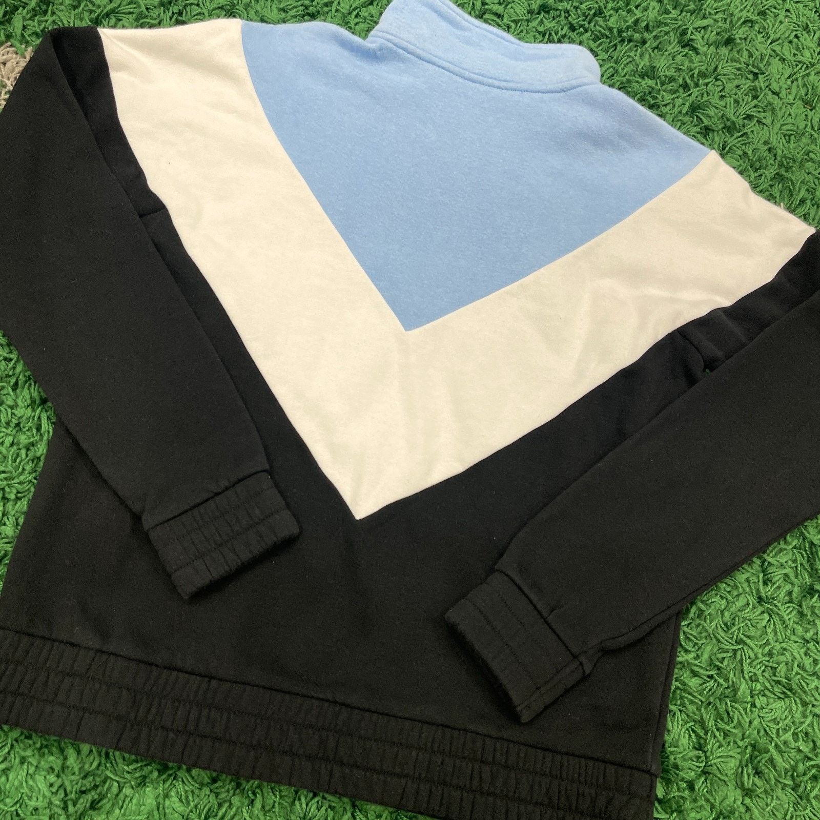 Fila × Vintage Fila Women's 1/4 Zip Pullover Sweatshirt Sweater Blue Black Size M / US 6-8 / IT 42-44 - 8 Thumbnail