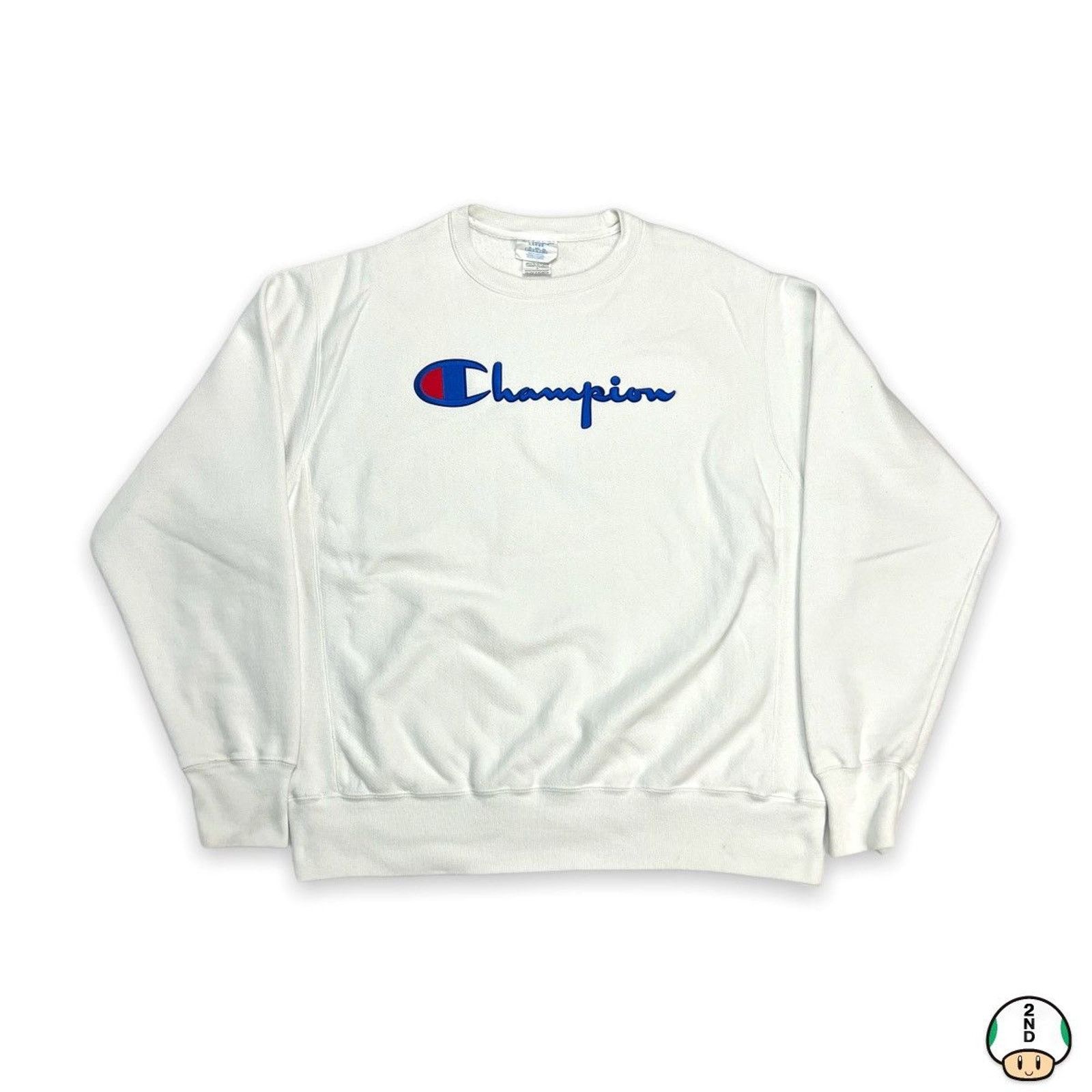 Champion × Vintage Champion Sweatshirt Large Reverse Weave Script Spell Out Size US L / EU 52-54 / 3 - 1 Thumbnail
