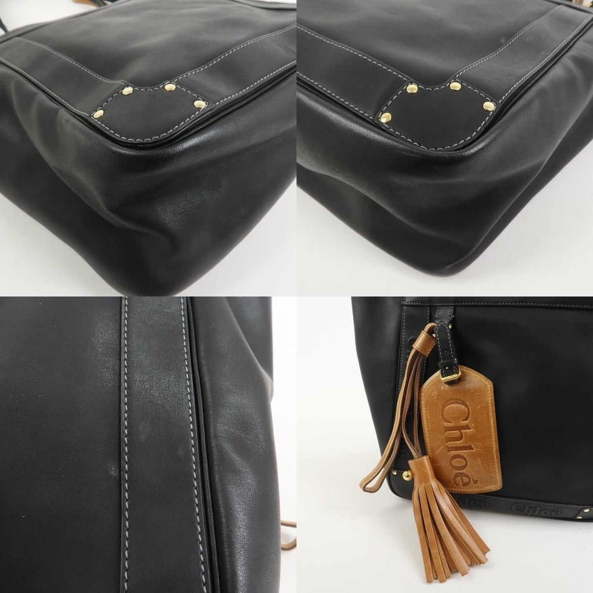 Chloe Chloe Eden Leather Tote Black Size ONE SIZE - 5 Thumbnail