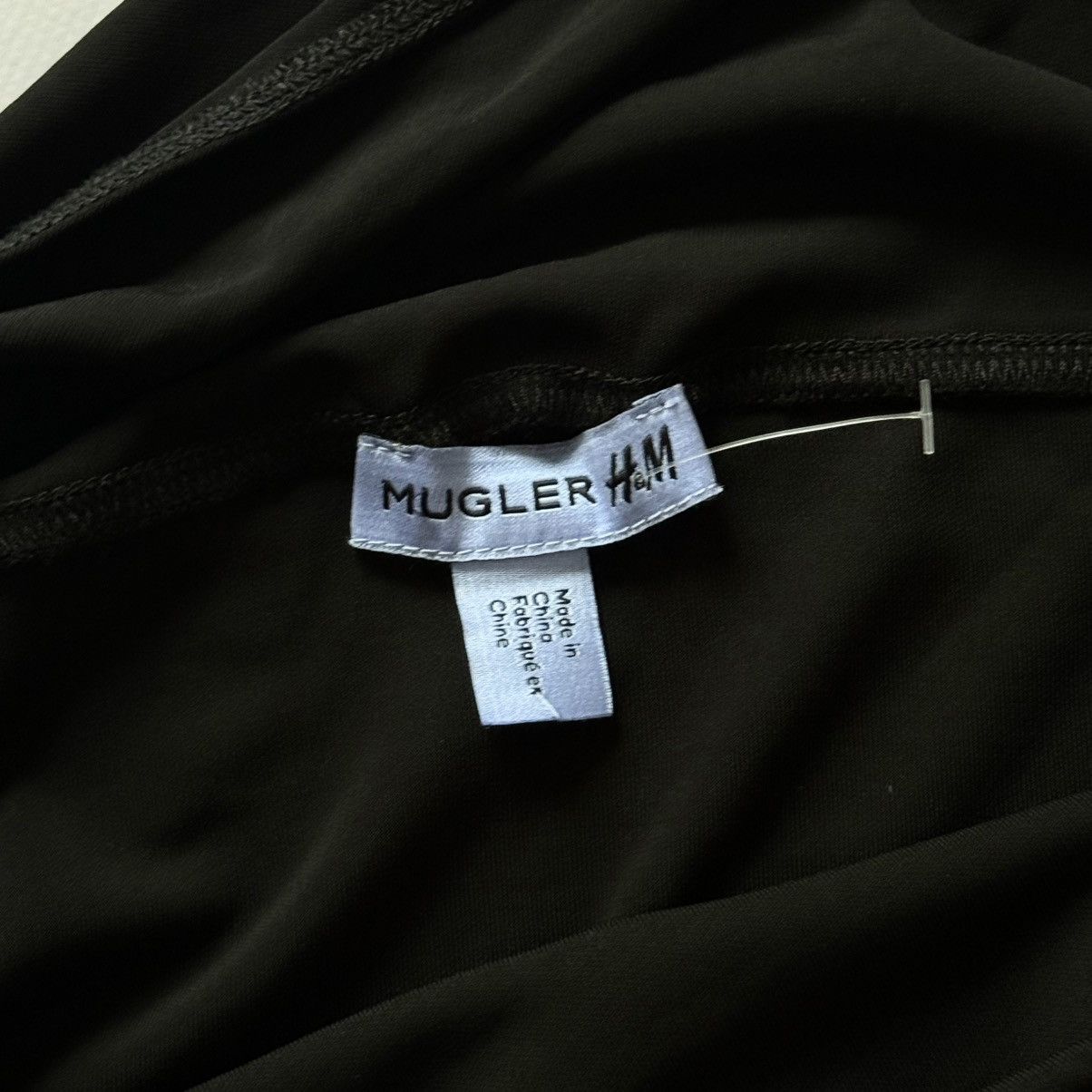 H&M × Mugler Mugler X H&M Gathered One Shoulders Mesh Mini Dress Size XXL Size XXL / US 16-18 / IT 52-54 - 5 Thumbnail