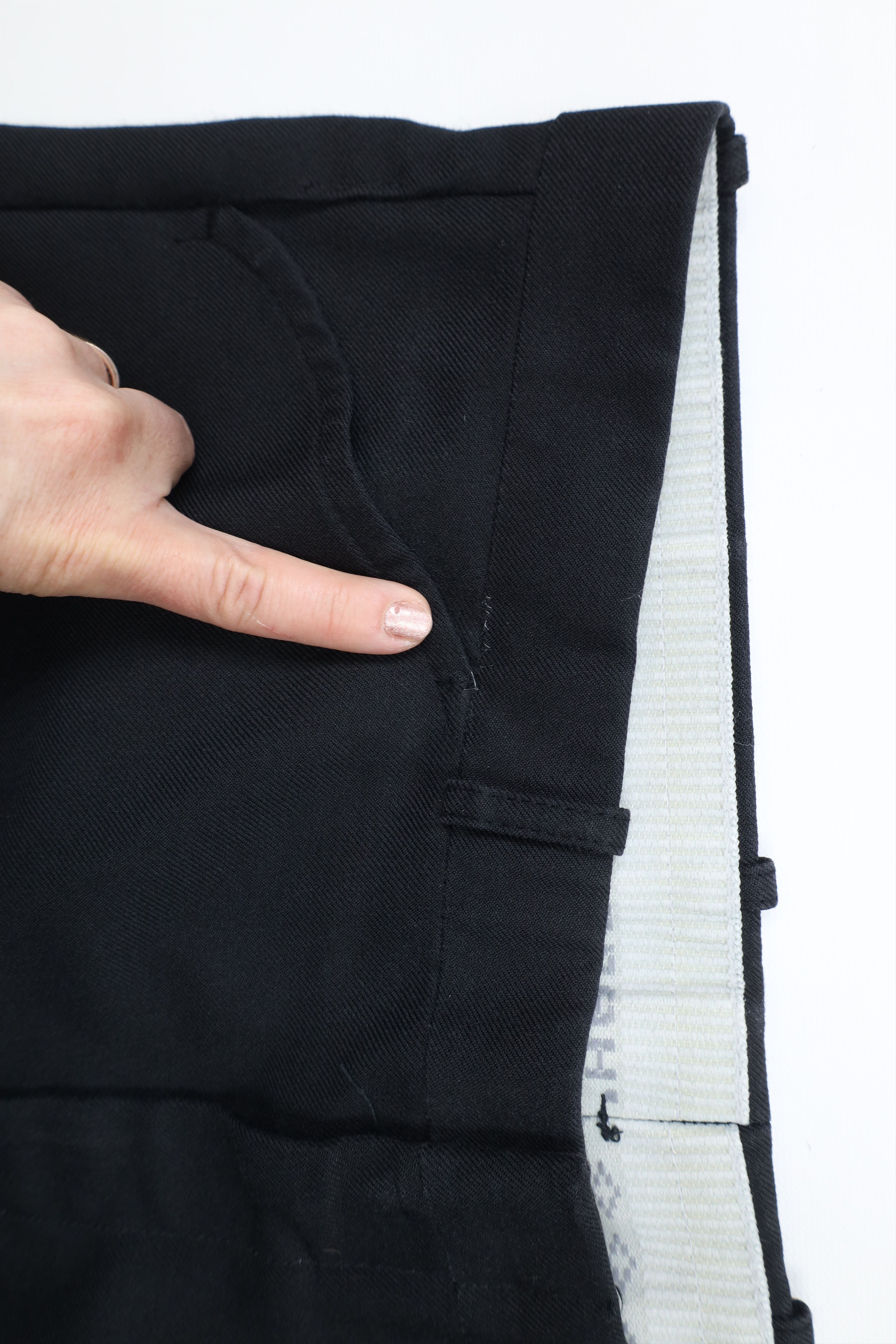 Vintage Vintage 70s Streetwear Bell Bottoms Chino Pants Black USA Size US 36 / EU 52 - 6 Thumbnail