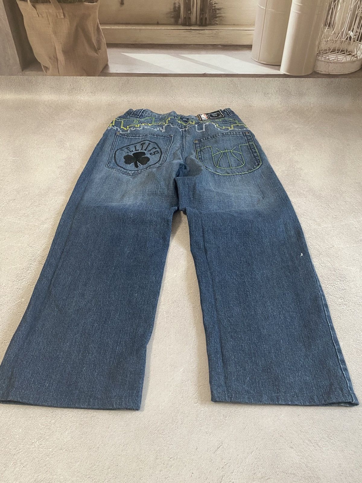 Vintage NBA Celtics Japanese pants If Six Was Nine style y2k jeans Size US 30 / EU 46 - 1 Thumbnail