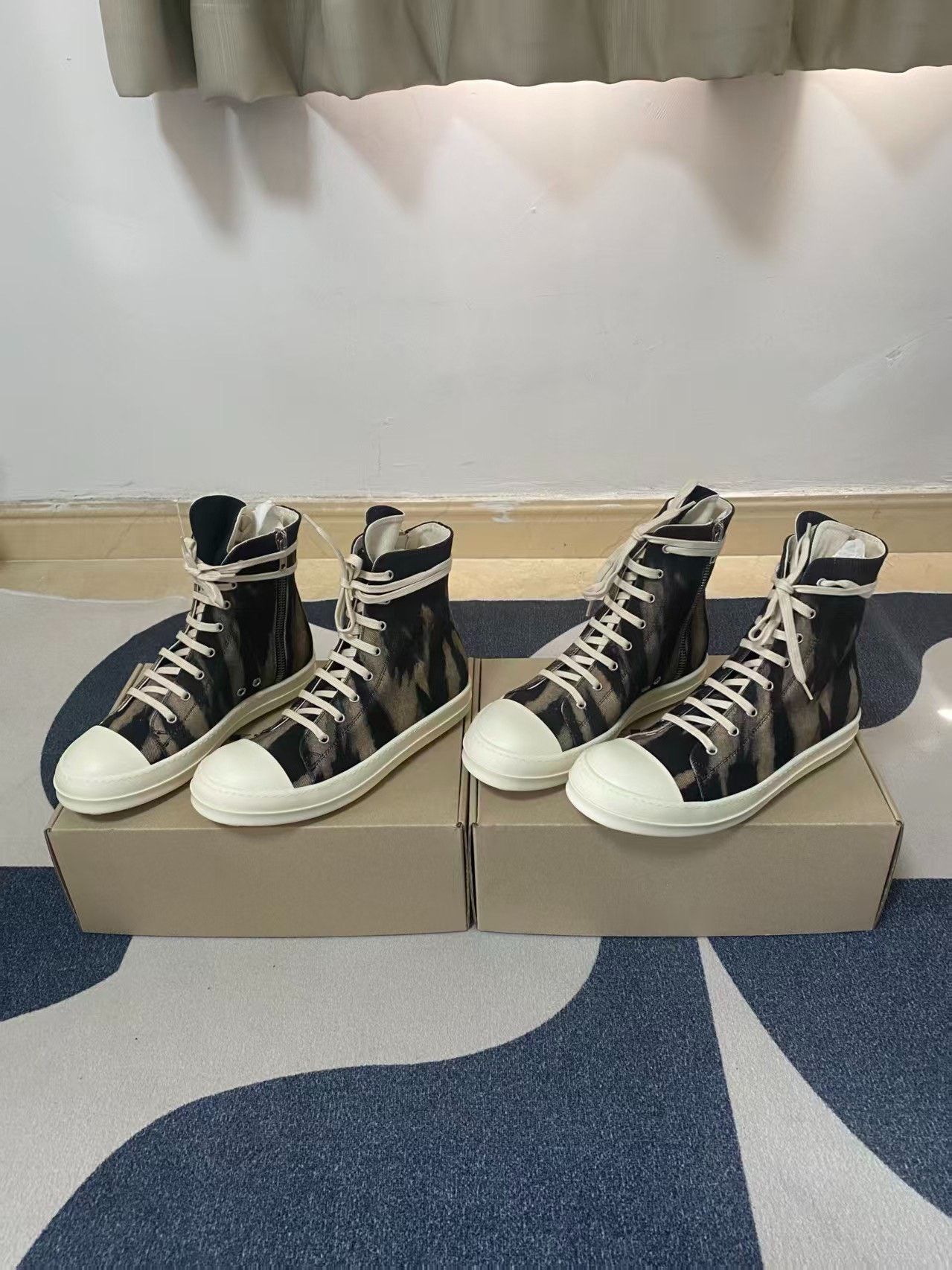 Rick Owens Rick Owens Flame Series Brown Striped Converse Size US 8 / EU 41 - 1 Thumbnail