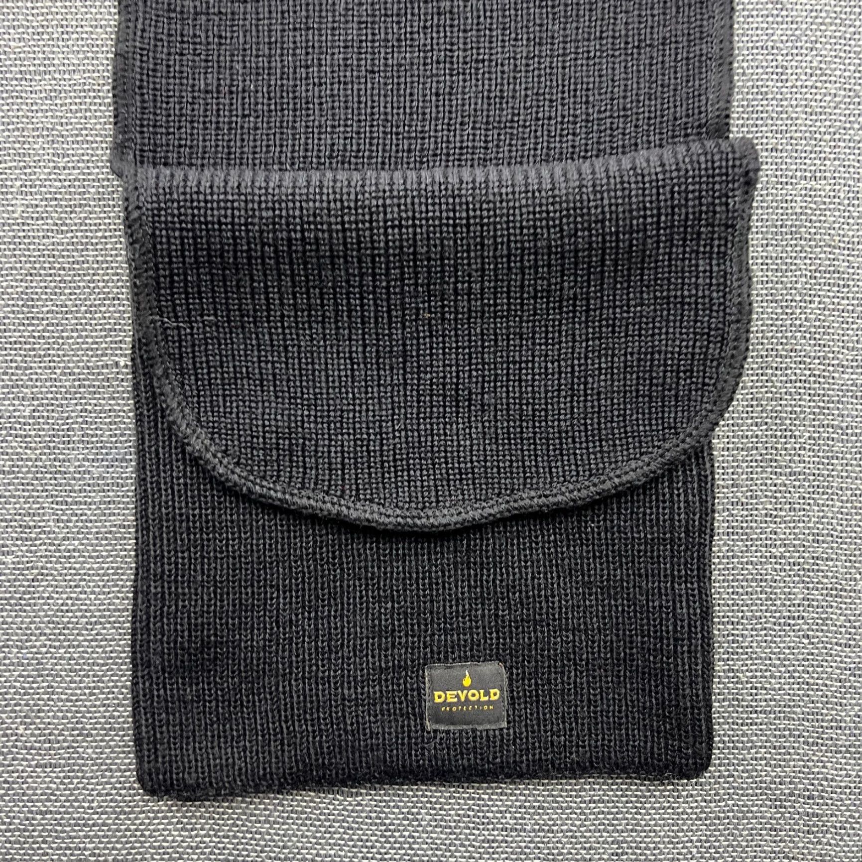 Vintage Devold Neck Warmer 100% Wool OS Tube Scarf Outdoor Gaiter Black Knitted Size ONE SIZE - 6 Thumbnail