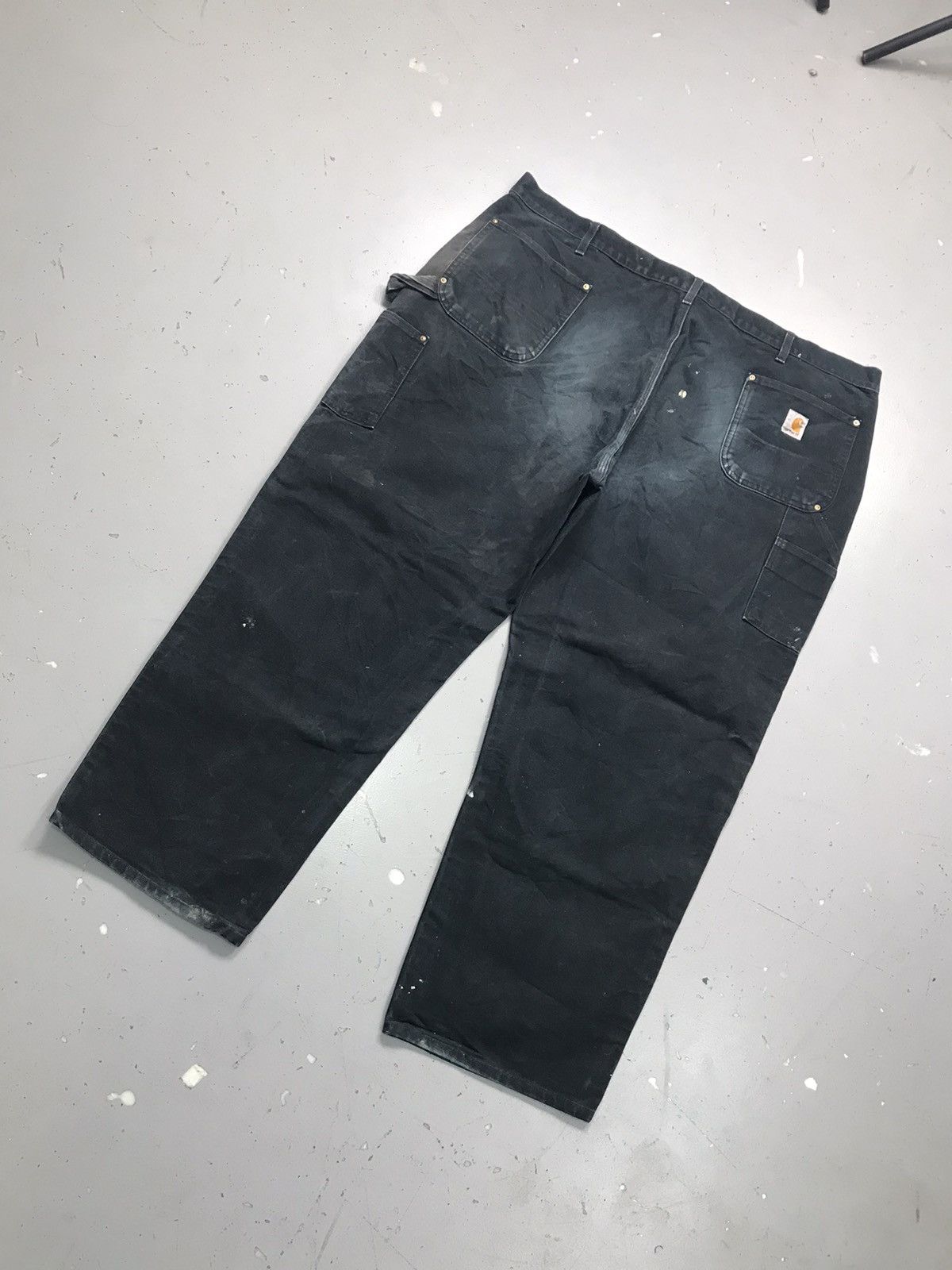 Carhartt Vintage Carhartt B01BLK double knee painted dusty denim48x29 Size US 44 / EU 60 - 12 Thumbnail
