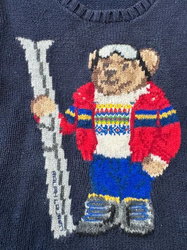Polo Ralph Lauren Polo Ralph Lauren Ski Teddy Bear Pullover Sweater size 5 115 Size XXS / US 00 / IT 34 - 6 Thumbnail