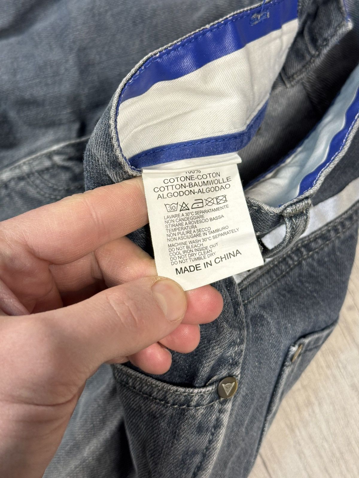 Dainese Dainese Double Knee Style Biker IF6WAS9 Jeans Straight Japan Size US 36 / EU 52 - 8 Thumbnail